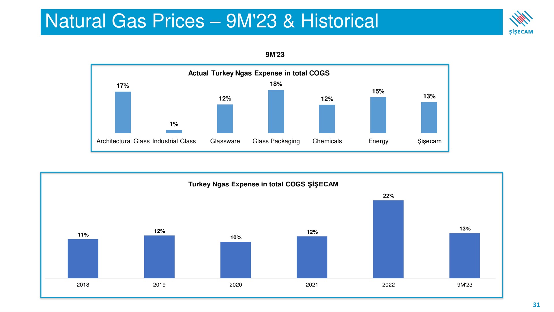 natural gas prices historical a | Sisecam Resources