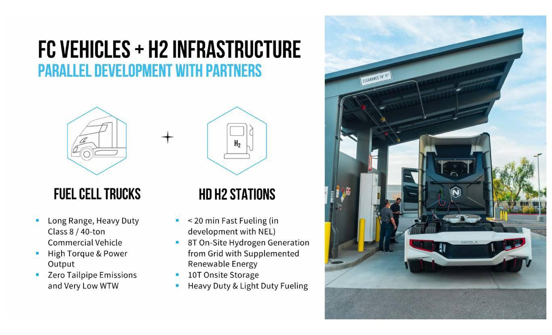 vehicles infrastructure parallel development with partners | Nikola