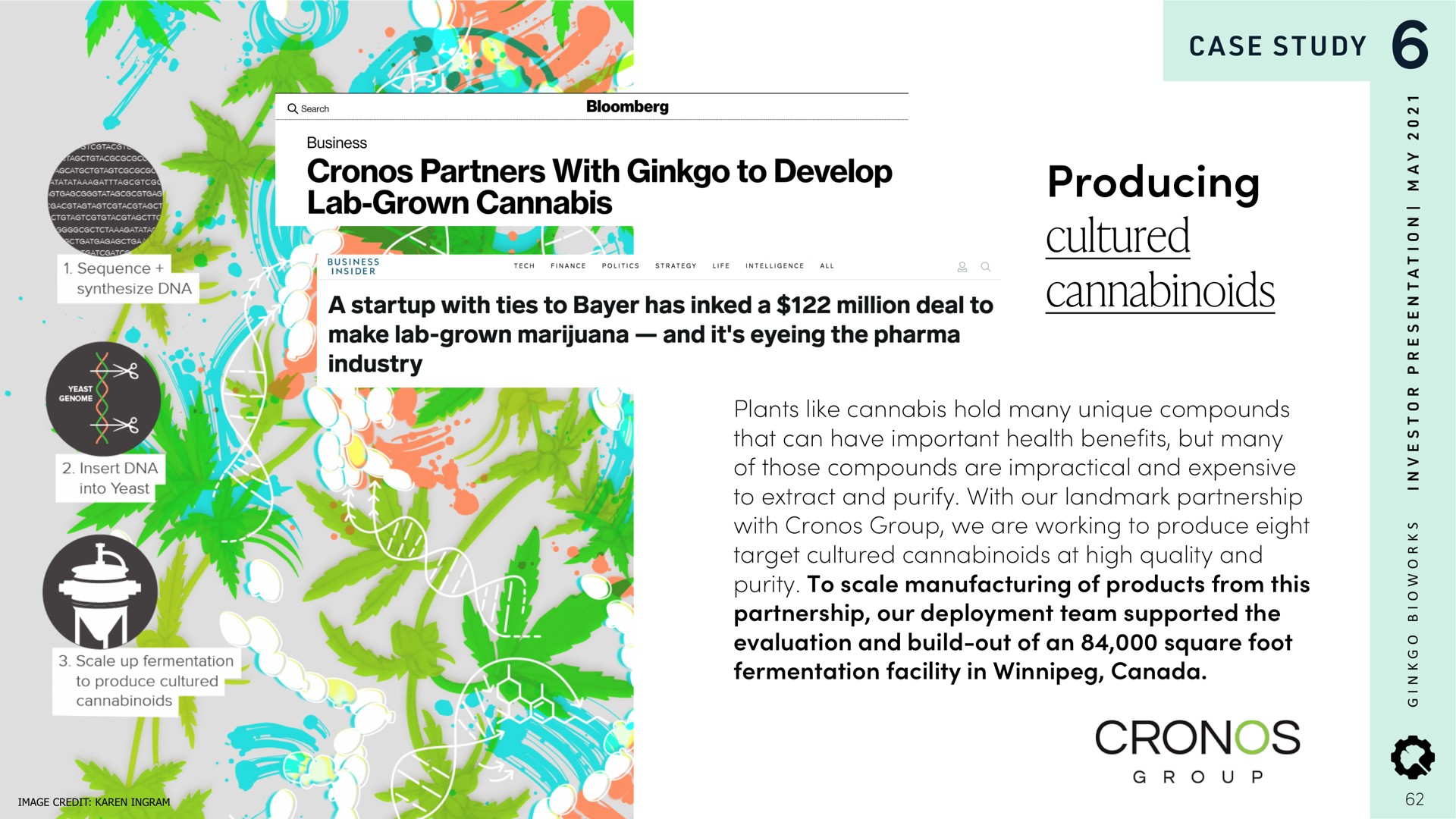 producing cultured partners with ginkgo to develop | Ginkgo