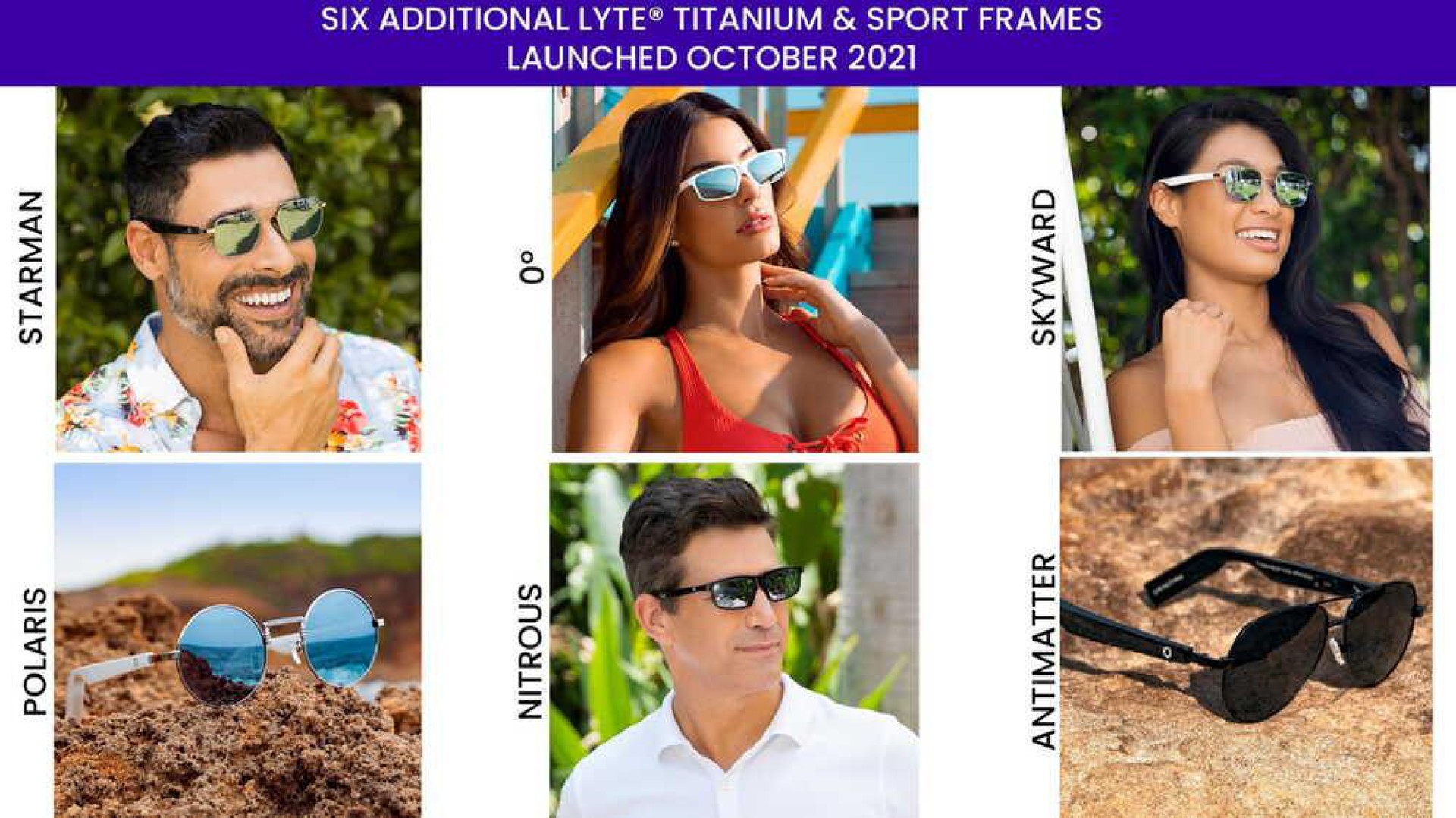 launched six additional titanium sport frames | Innovative Eyewear