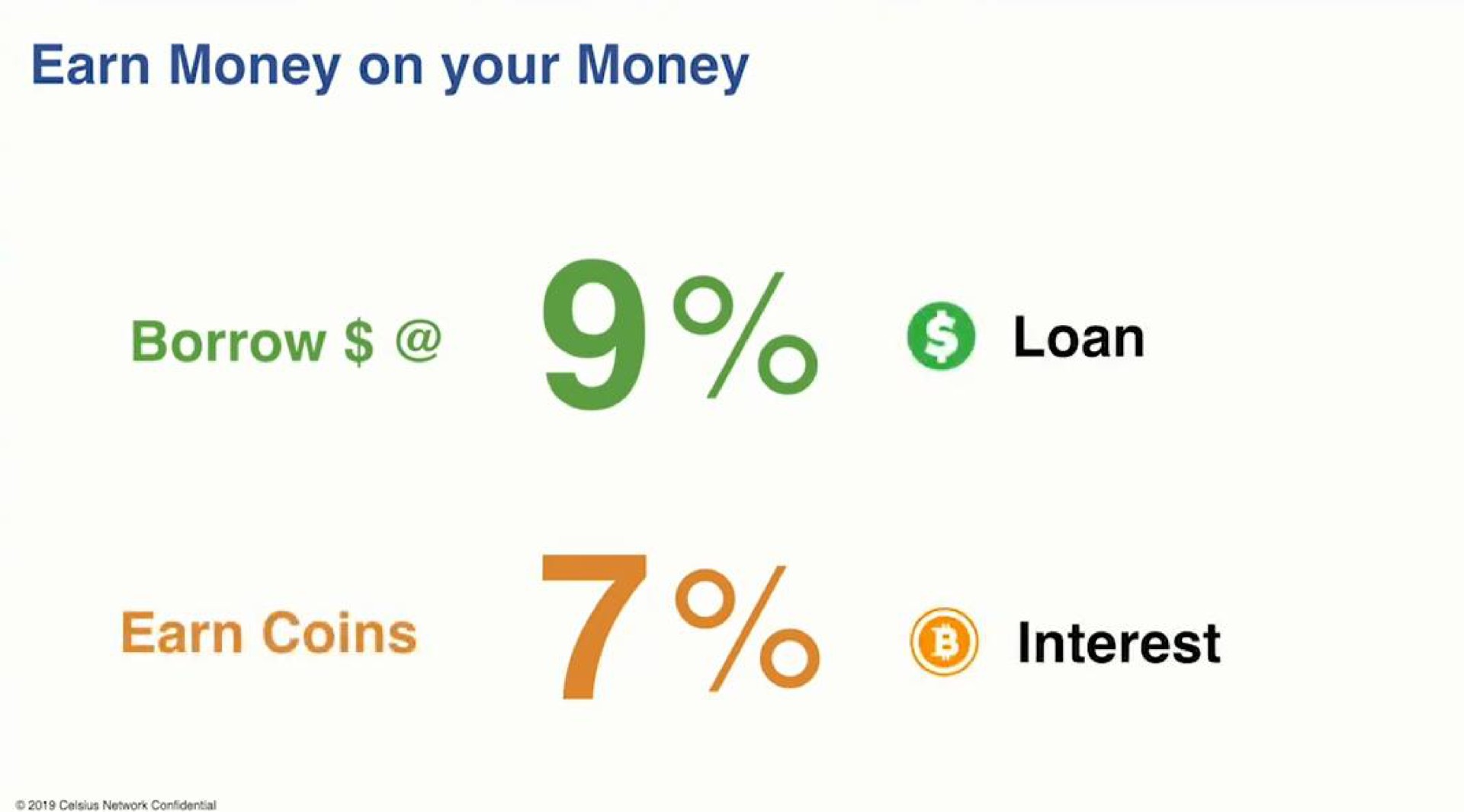 earn money on your money borrow loan earn coins interest | Celsius Network