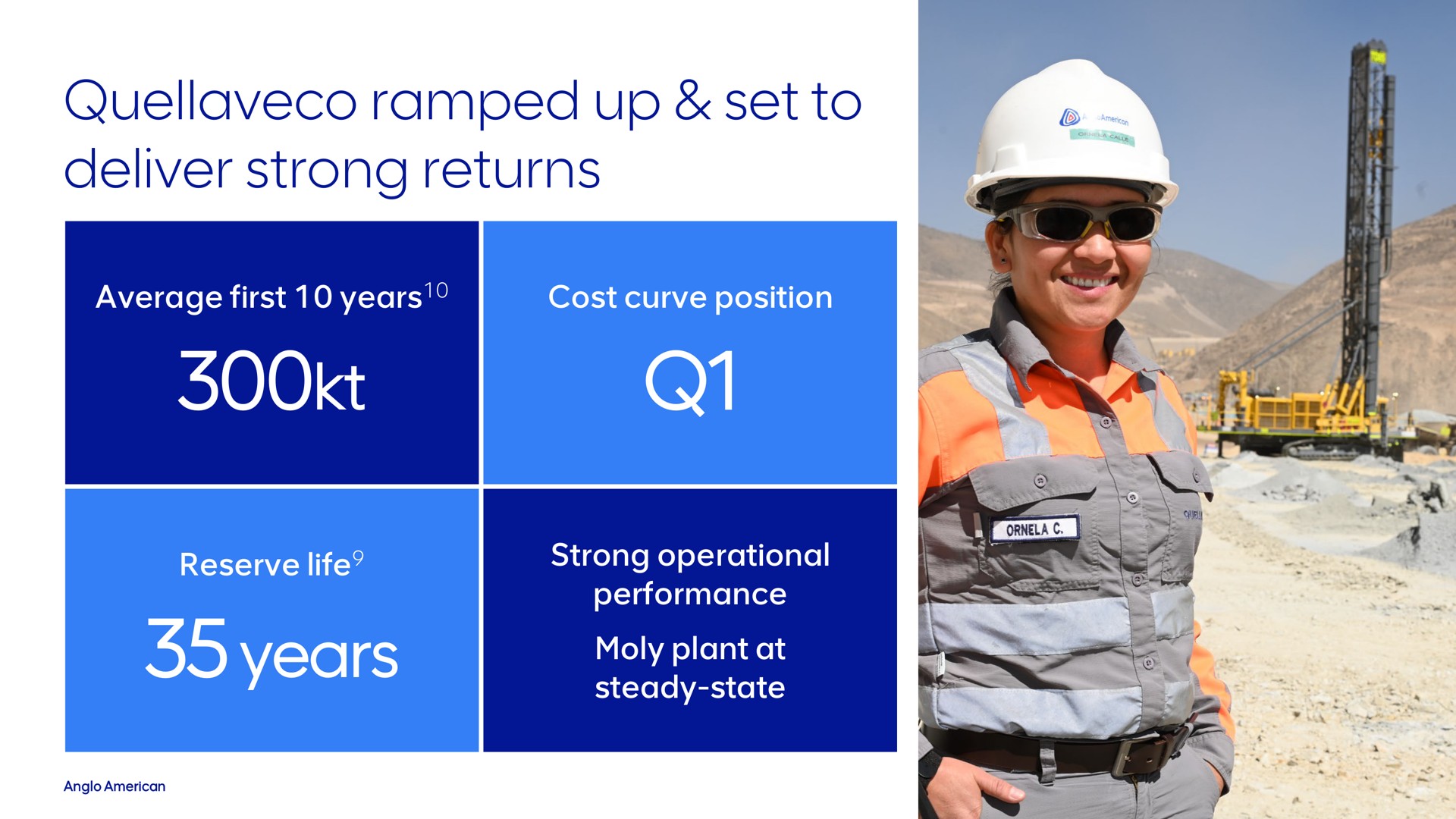 ramped up set to deliver strong returns years | AngloAmerican