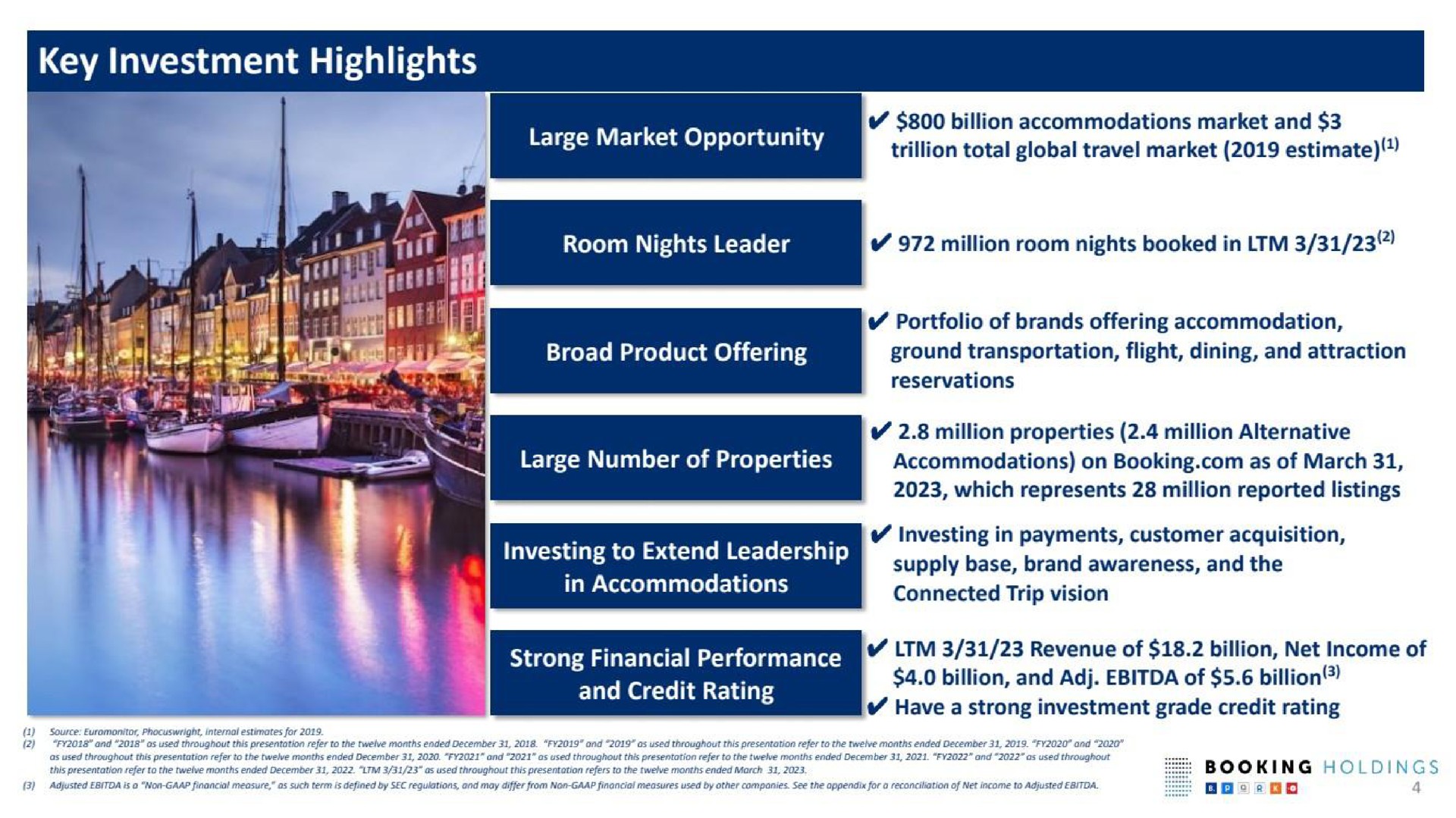 key investment highlights | Booking Holdings