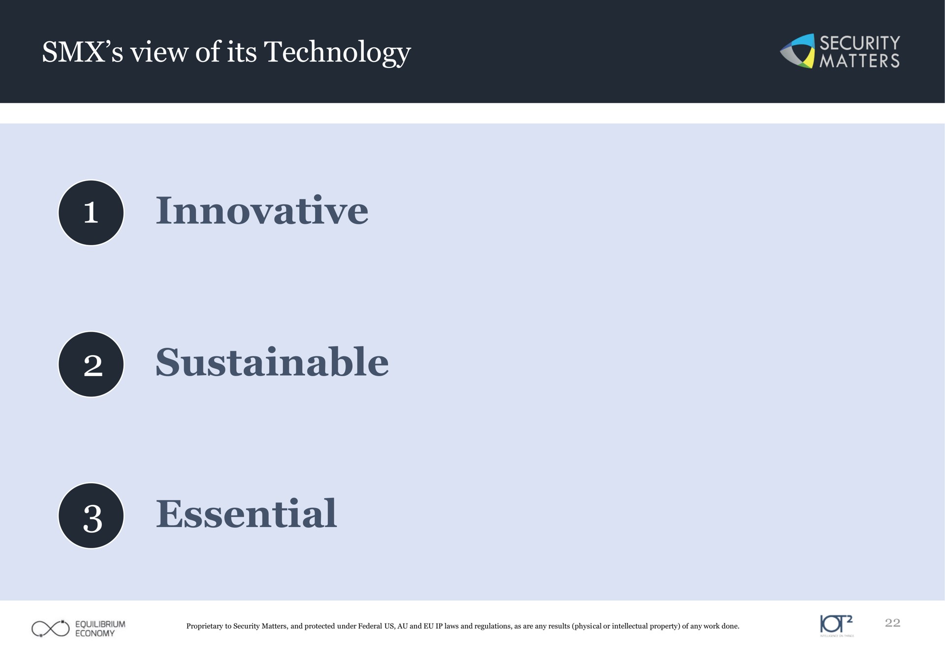 view of its technology innovative sustainable essential matters | Security Matters
