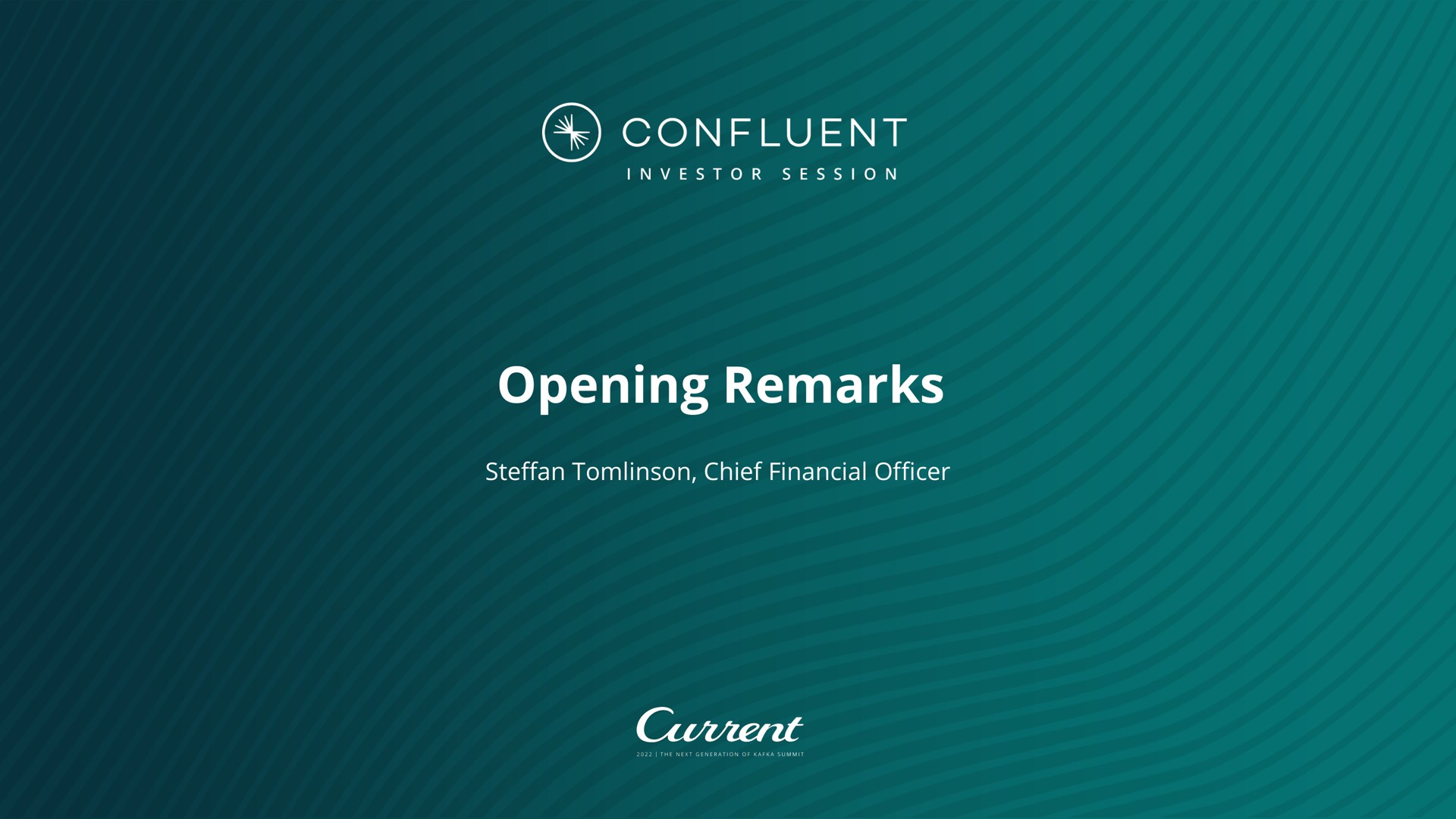 opening remarks confluent | Confluent