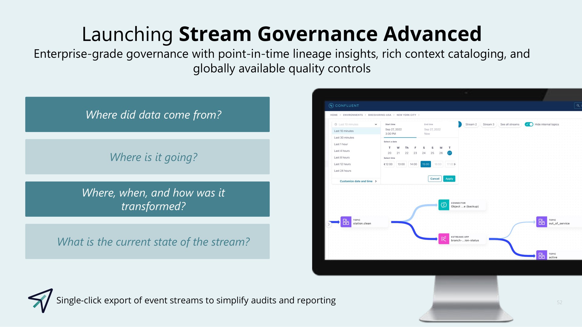 launching stream governance advanced | Confluent