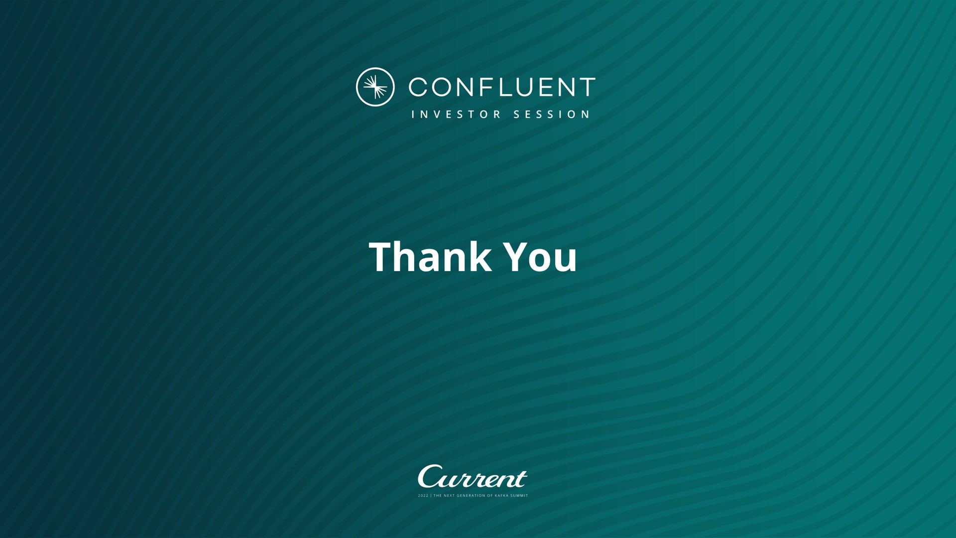 thank you confluent | Confluent