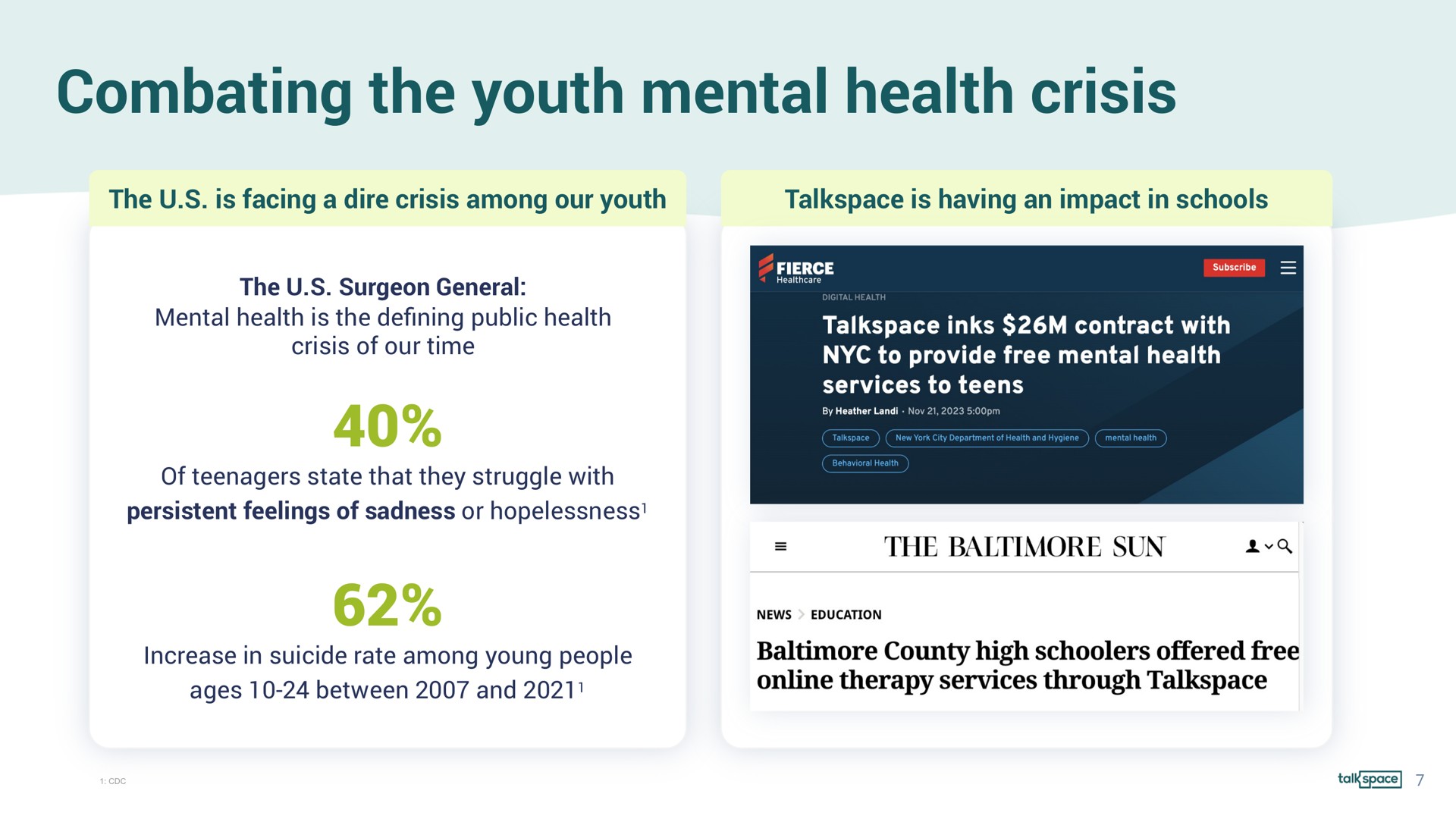 combating the youth mental health crisis | Talkspace