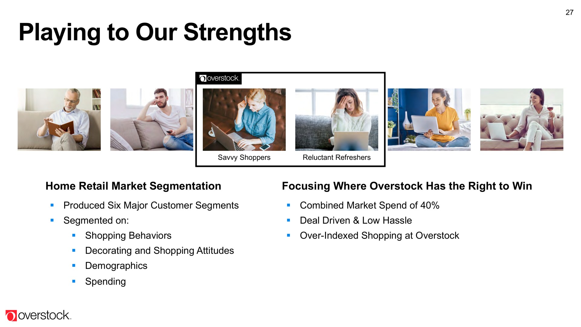 playing to our strengths | Overstock