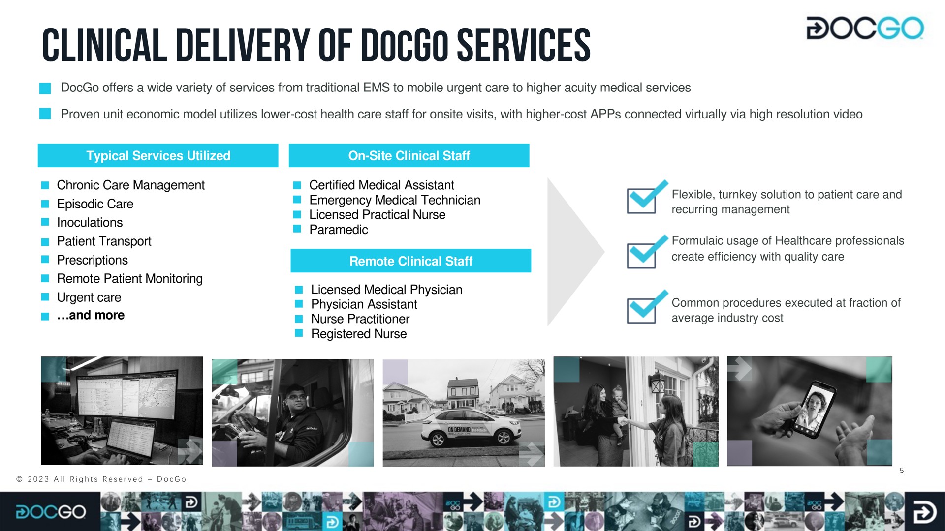 clinical delivery of services | DocGo