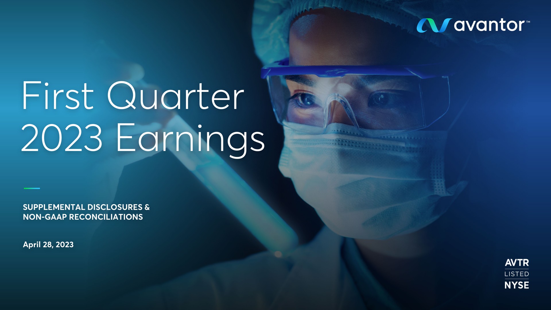 first quarter earnings non reconciliations supplemental | Avantor