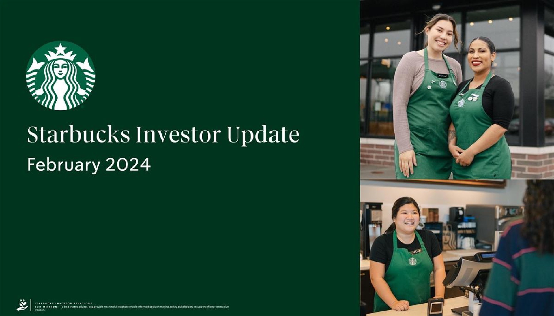 i as investor update | Starbucks