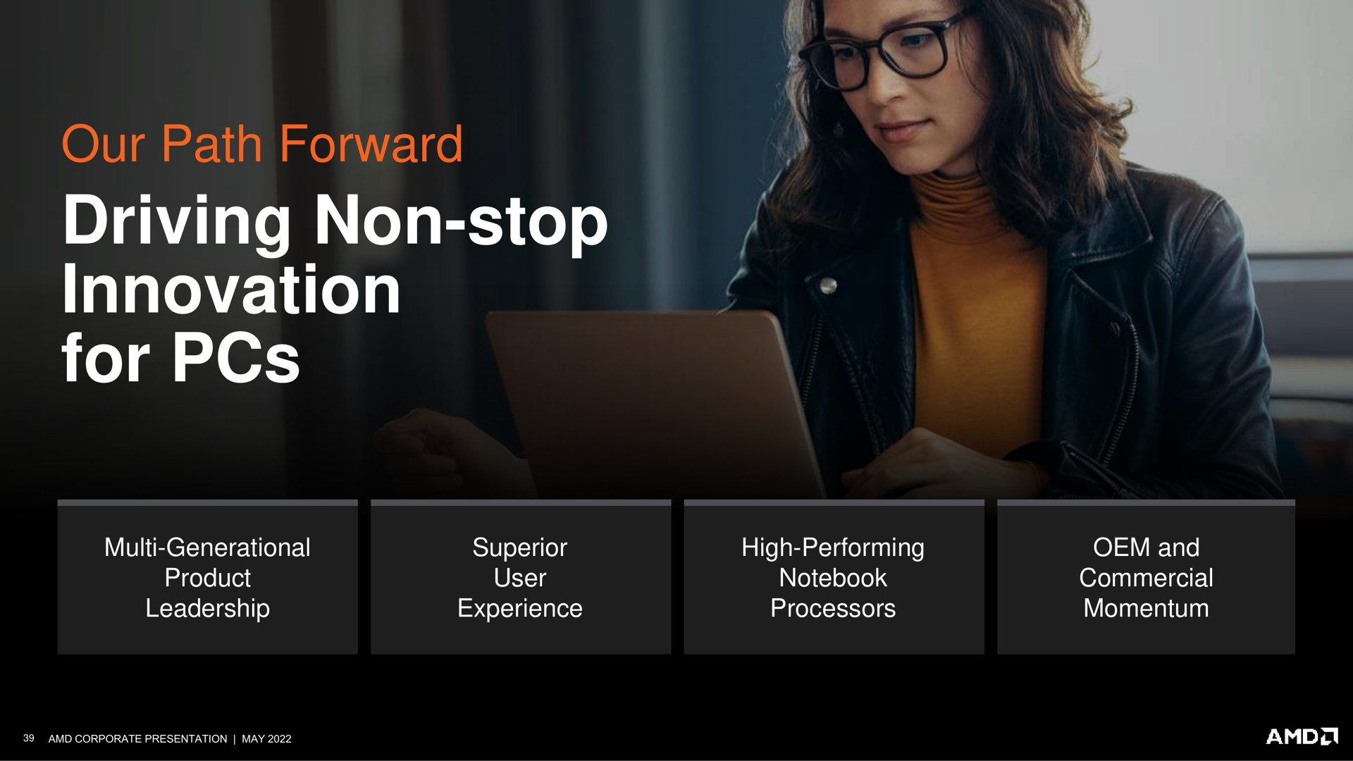 our path forward driving non stop innovation for | AMD