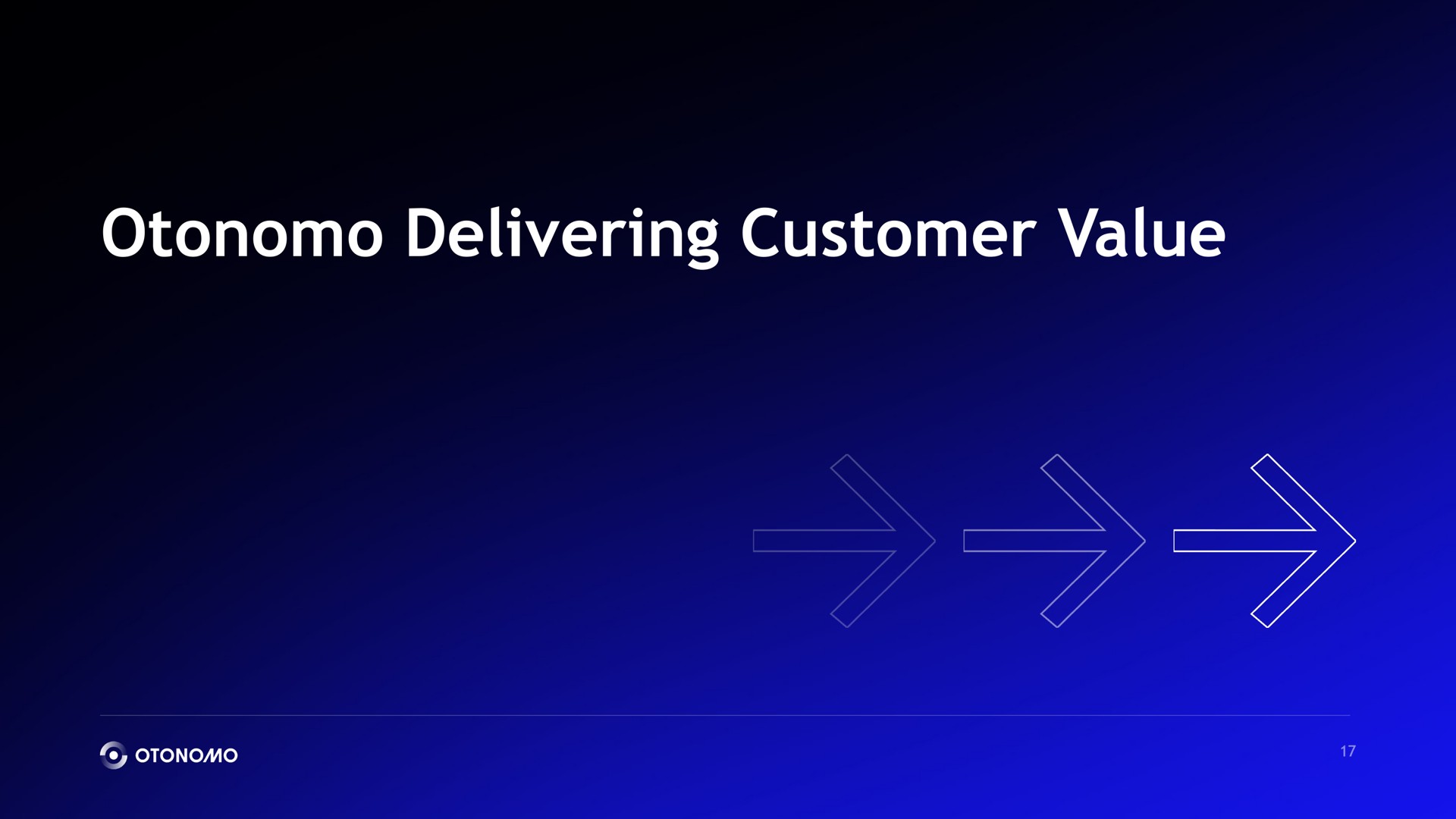 delivering customer value | Otonomo