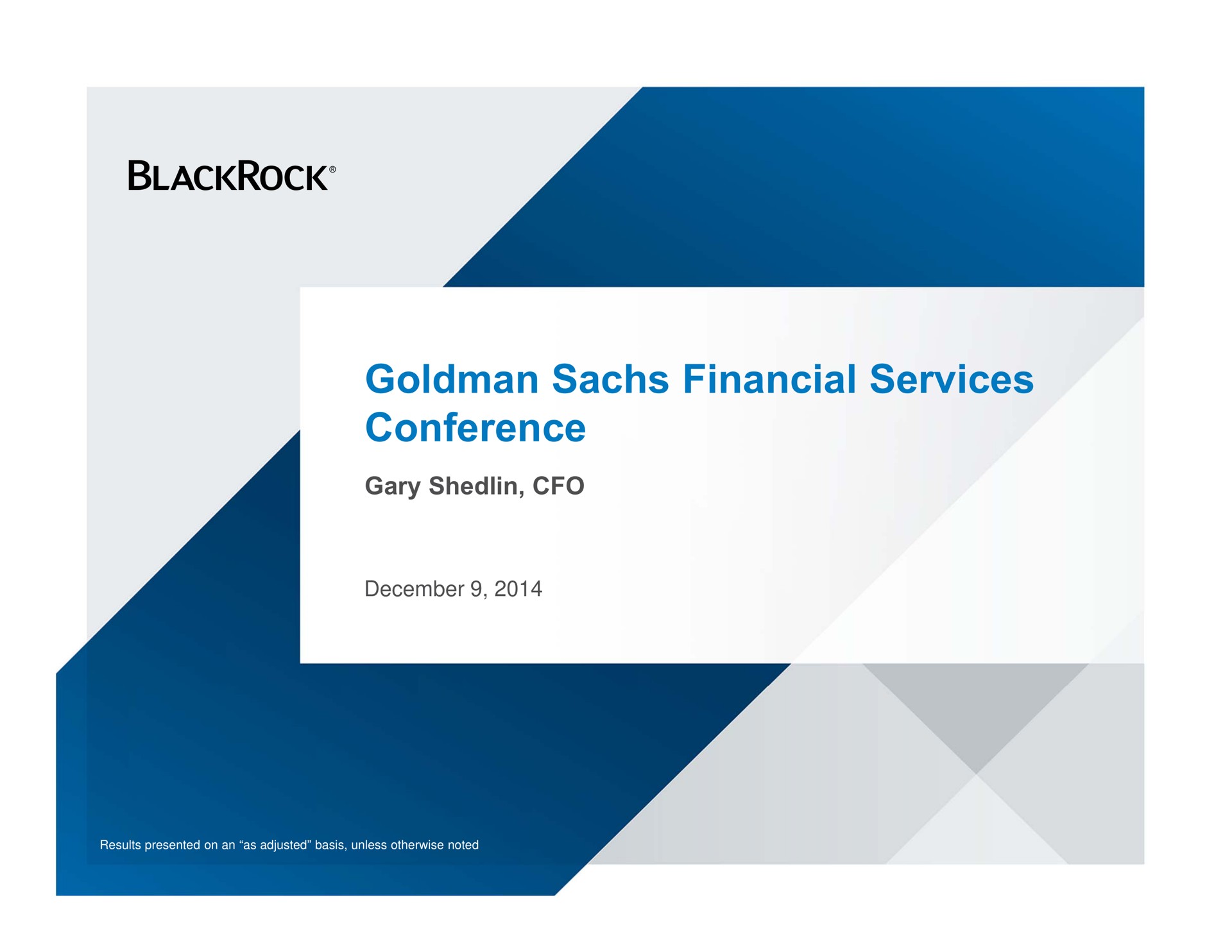 financial services conference | BlackRock