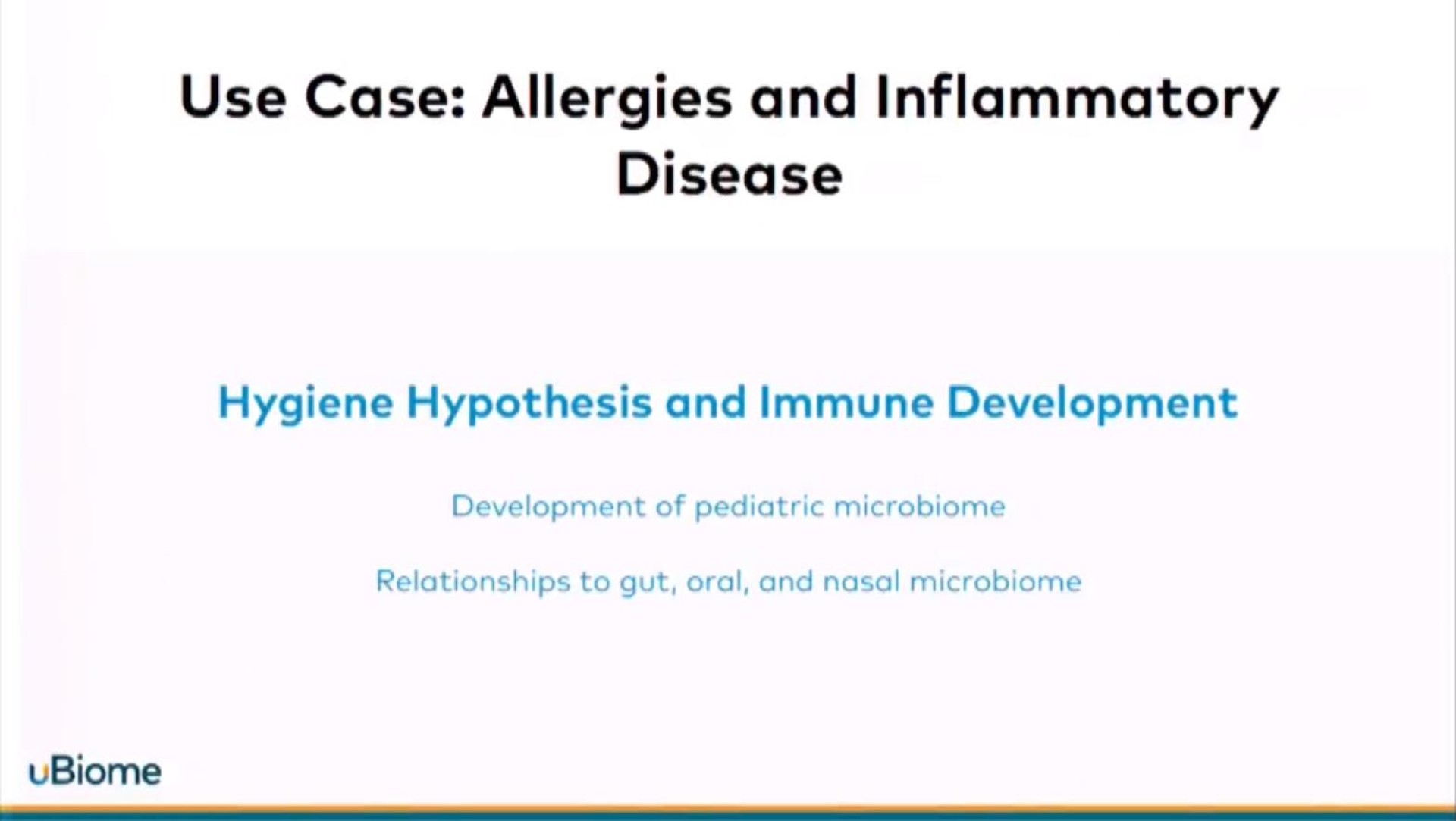 use case allergies and inflammatory disease | uBiome