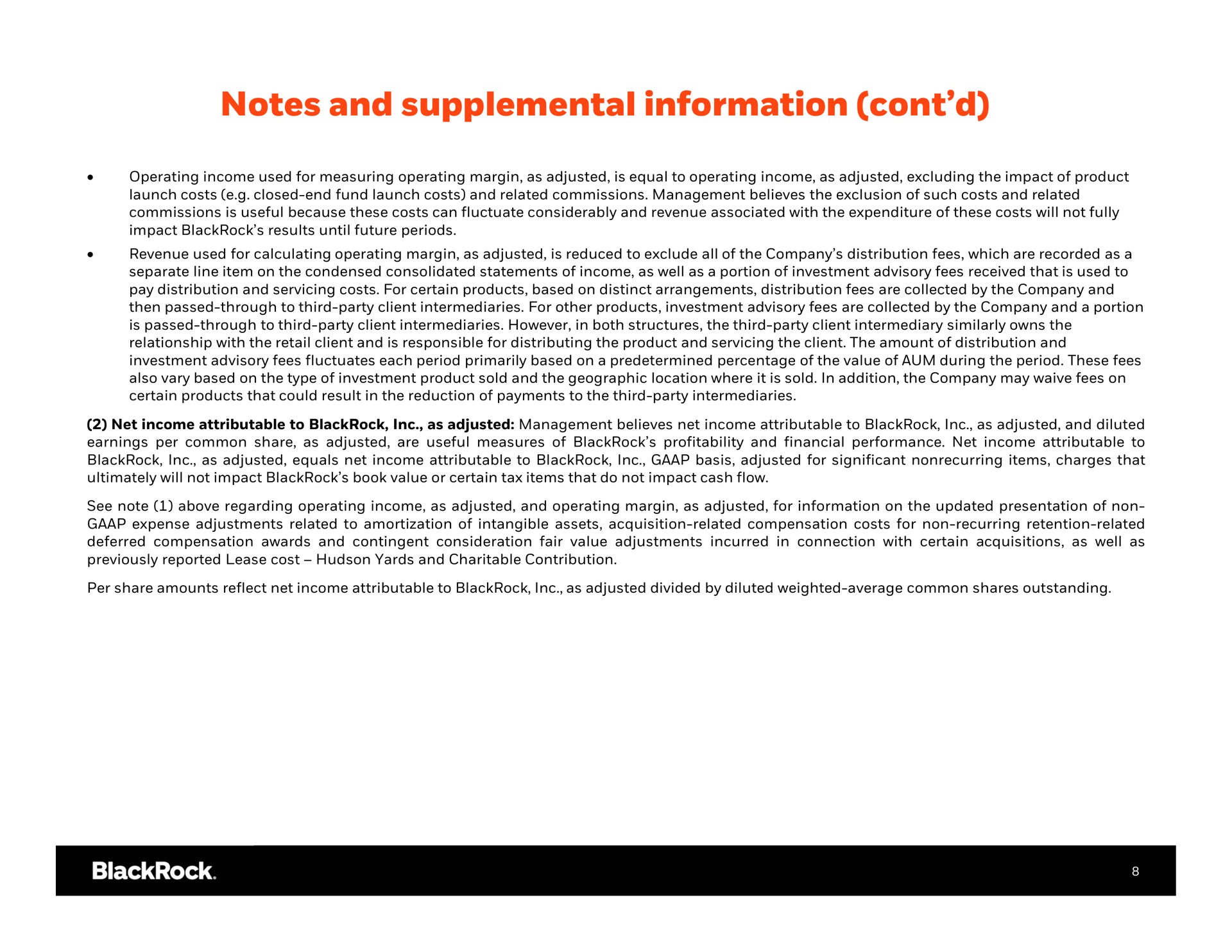 notes and supplemental information | BlackRock