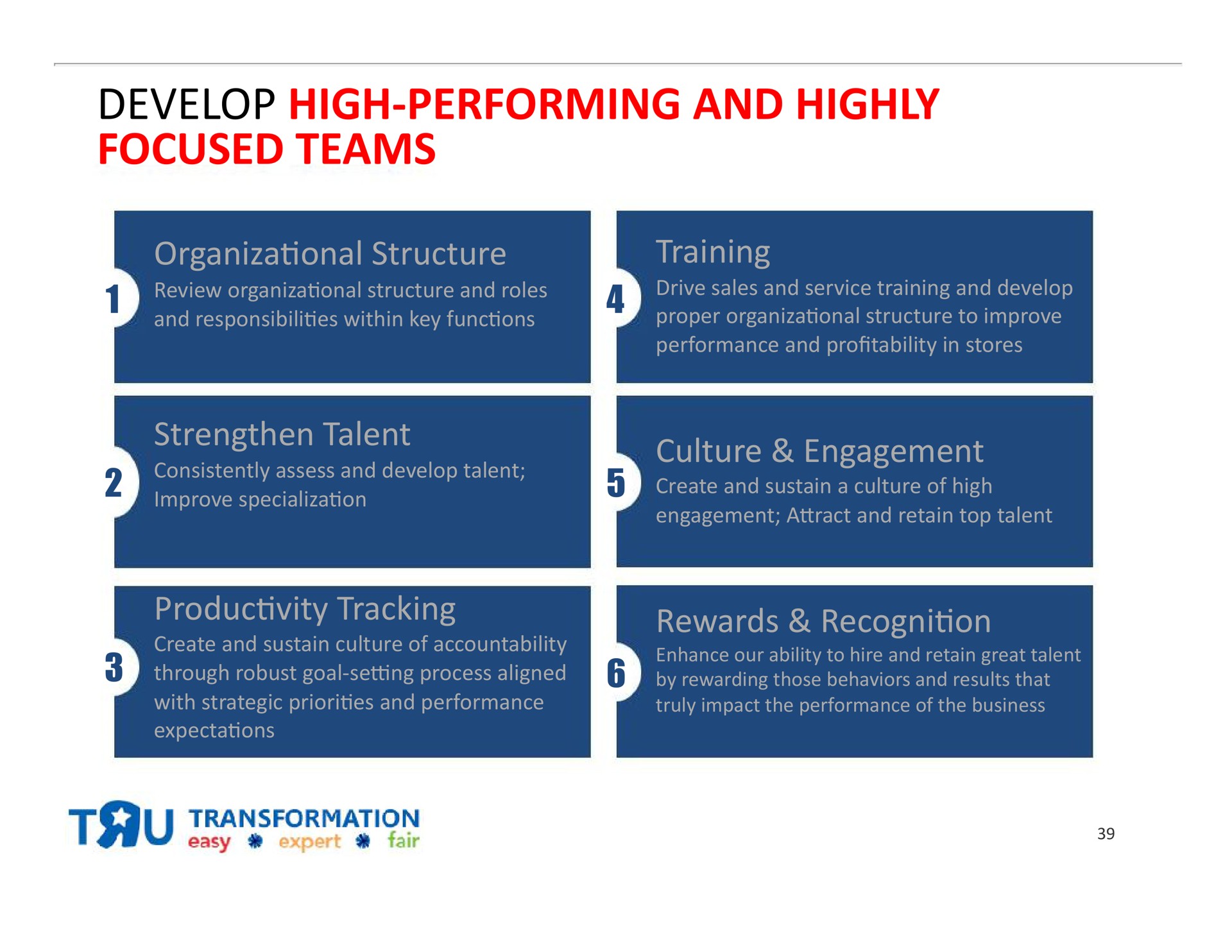 develop high performing and highly focused teams | Toys R Us