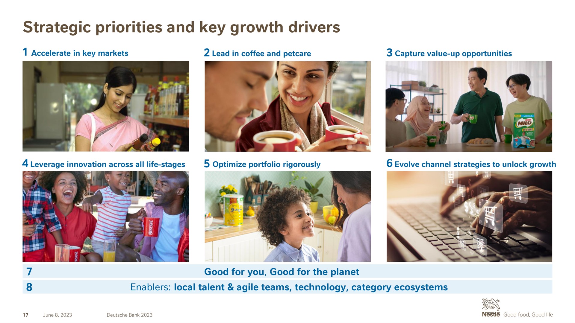 strategic priorities and key growth drivers | Nestle