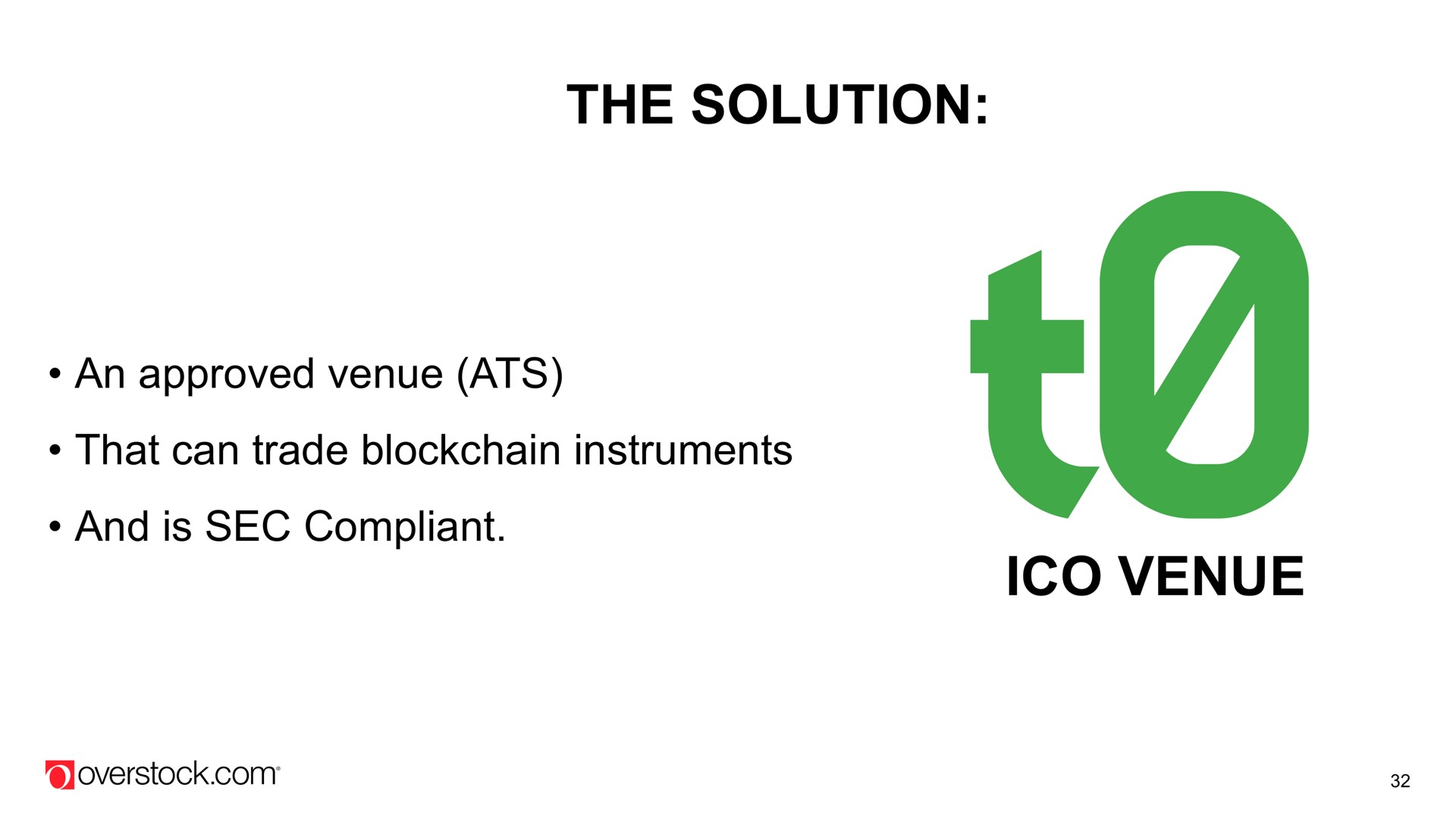 the solution an approved venue ats that can trade instruments and is sec compliant venue | Overstock