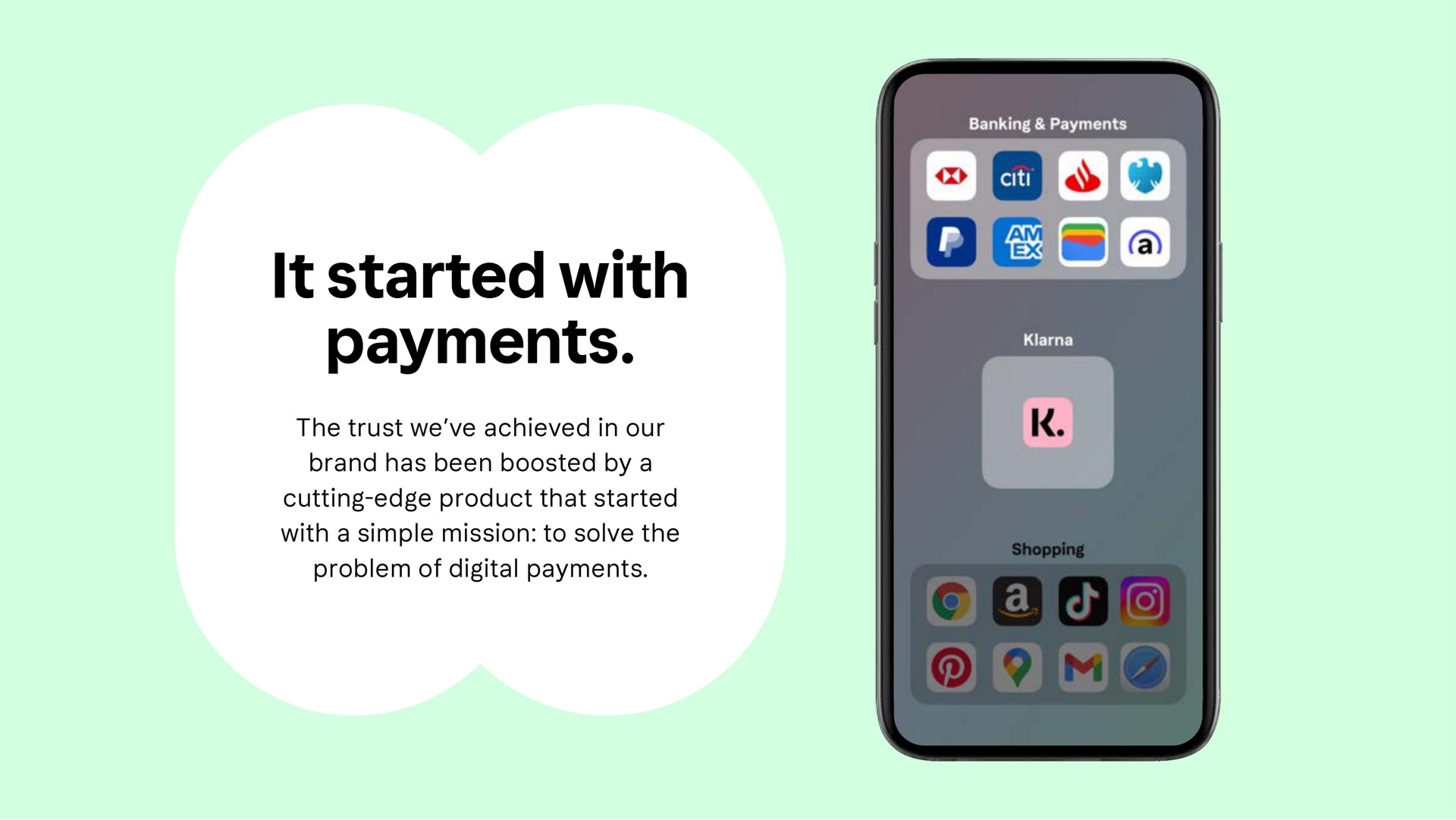 it started with payments | Klarna