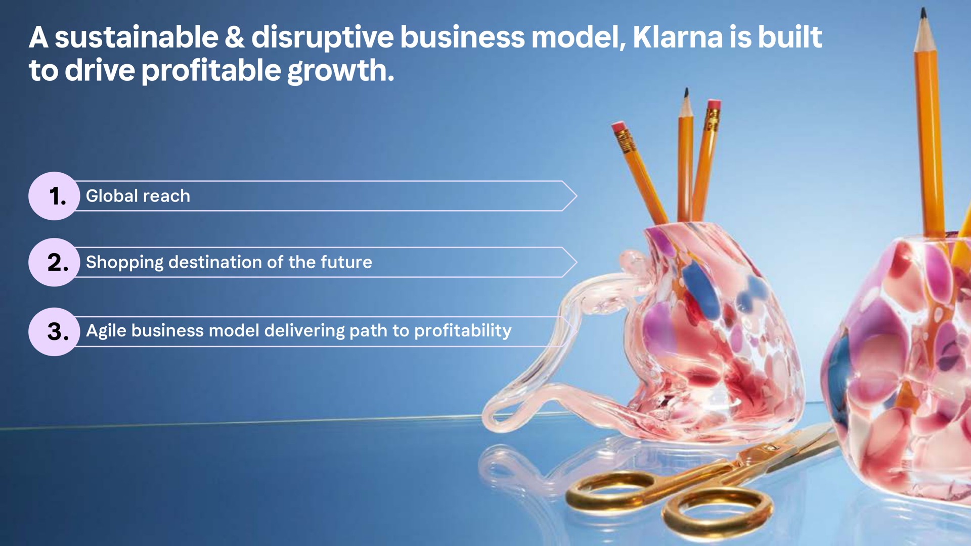 a sustainable disruptive business model is built to drive pro table growth profitable | Klarna