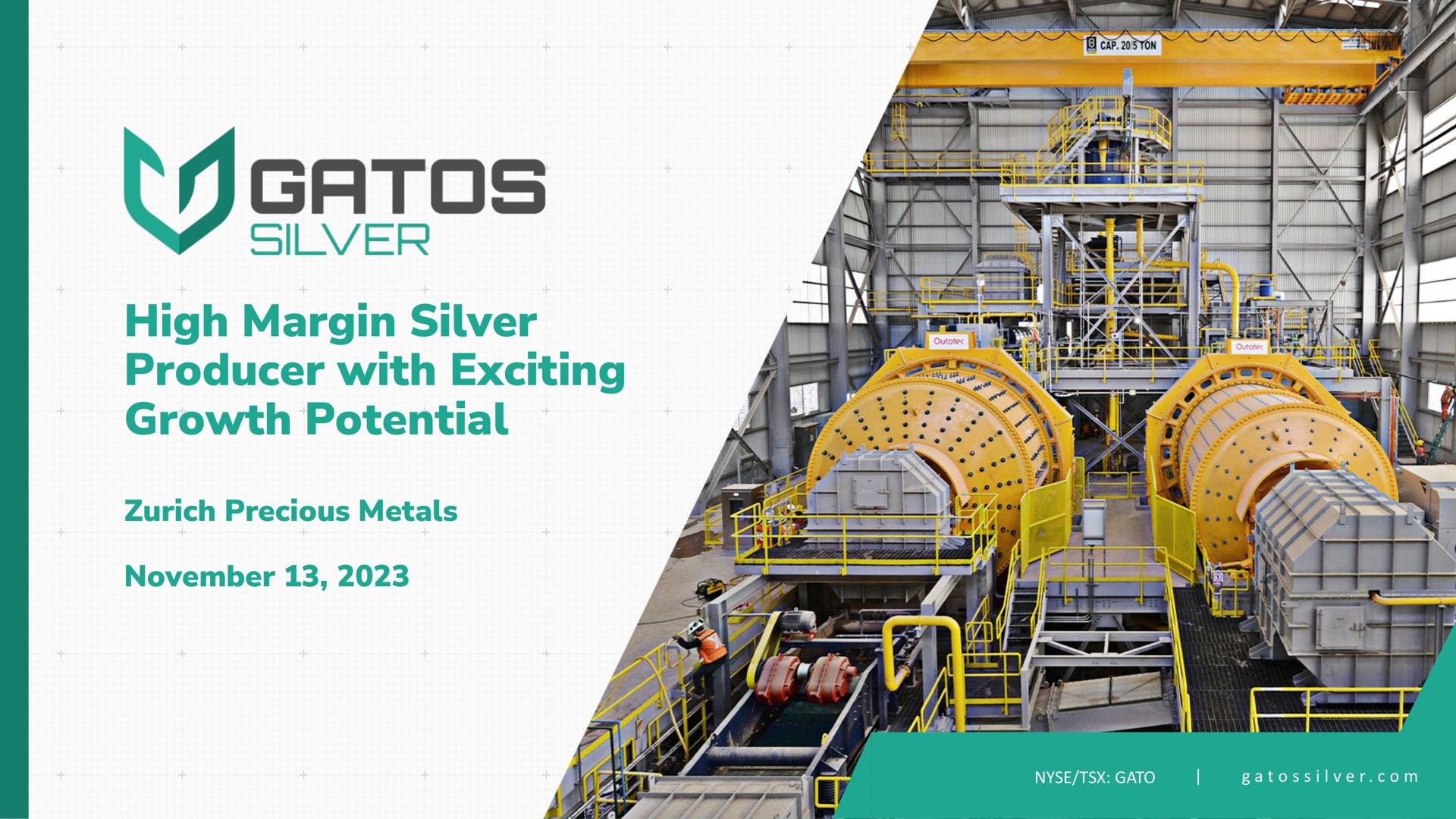 high margin silver producer with exciting growth potential precious metals sie | Gatos Silver