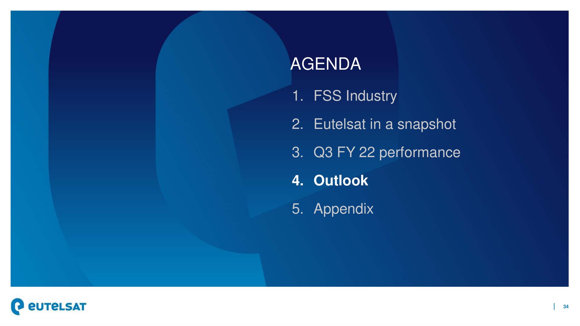 agenda fss industry in a snapshot performance outlook appendix | Eutelsat