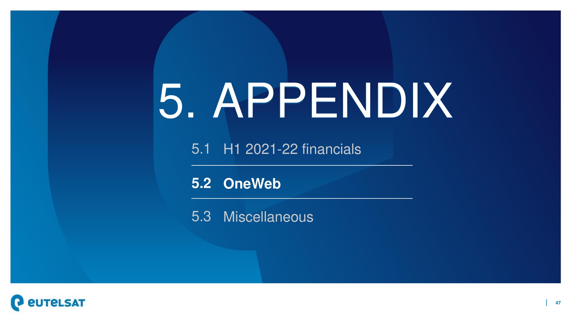 appendix miscellaneous | Eutelsat