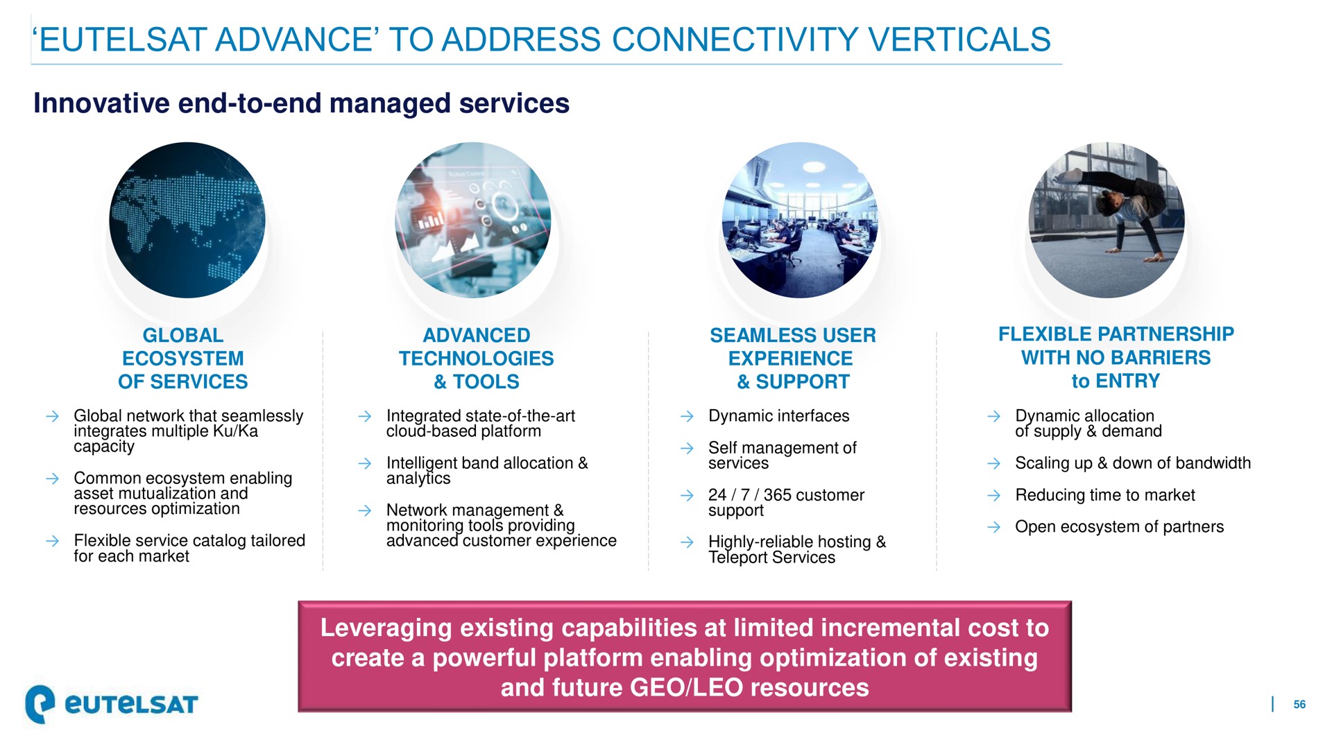 advance to address connectivity verticals a | Eutelsat