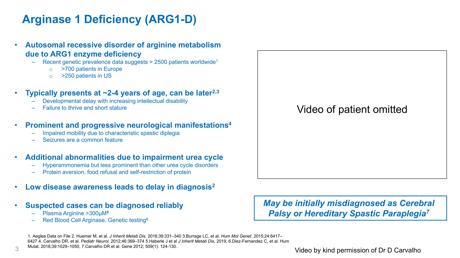 deficiency video of patient omitted | Aeglea BioTherapeutics