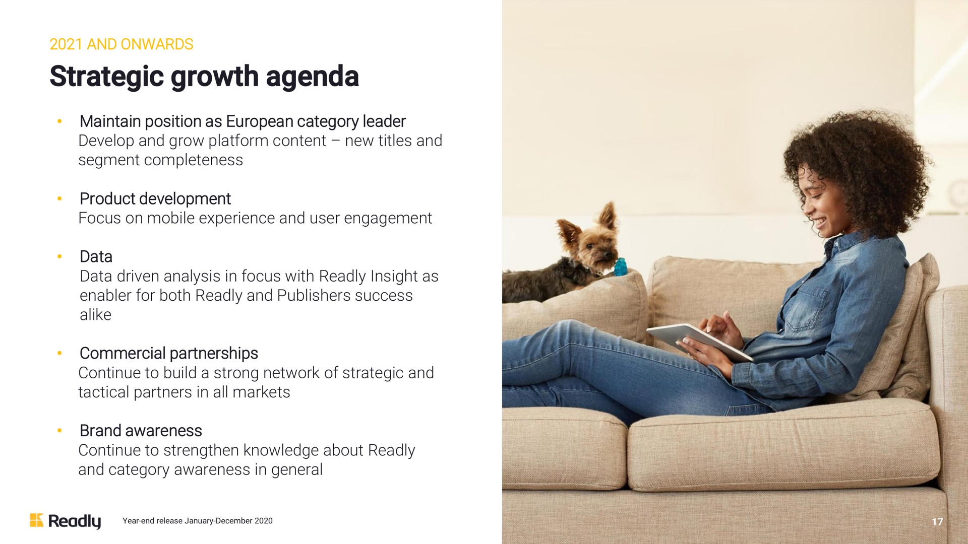 strategic growth agenda | Readly