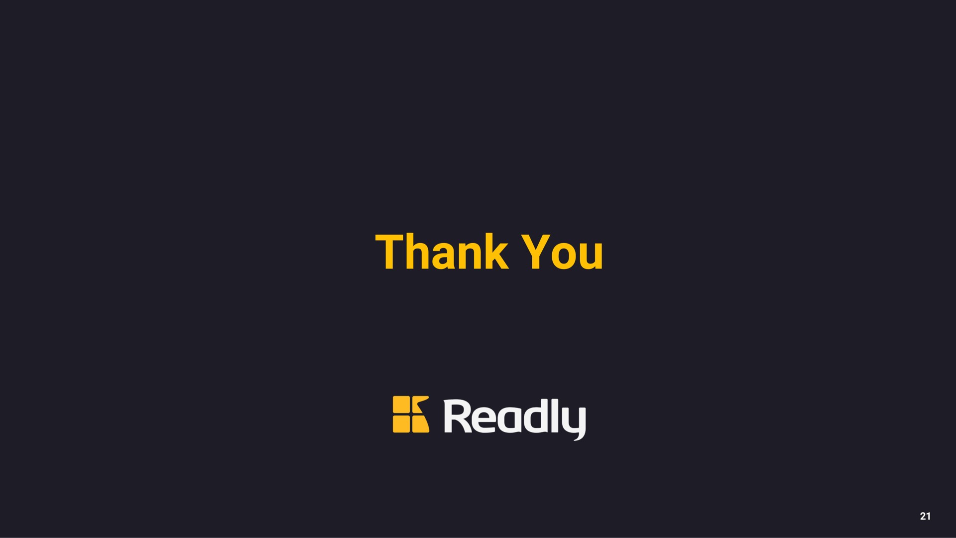 thank you readily | Readly