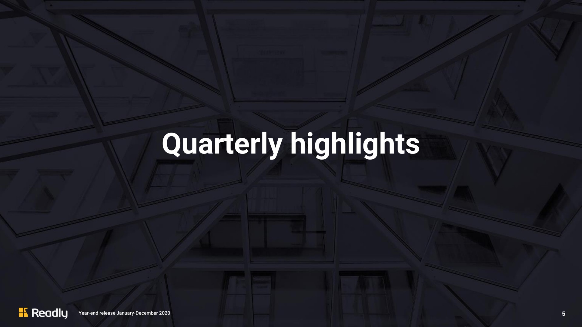 quarterly highlights | Readly