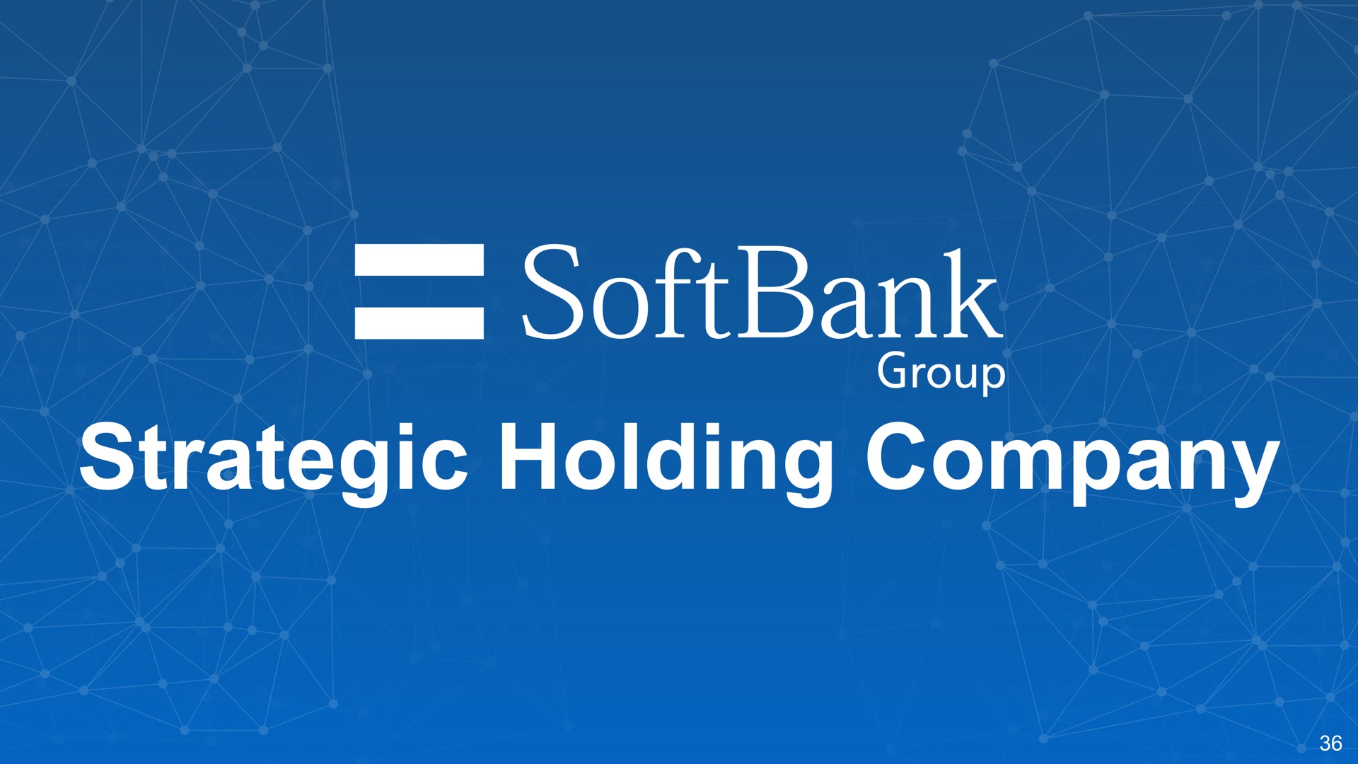 strategic holding company memo a group | SoftBank