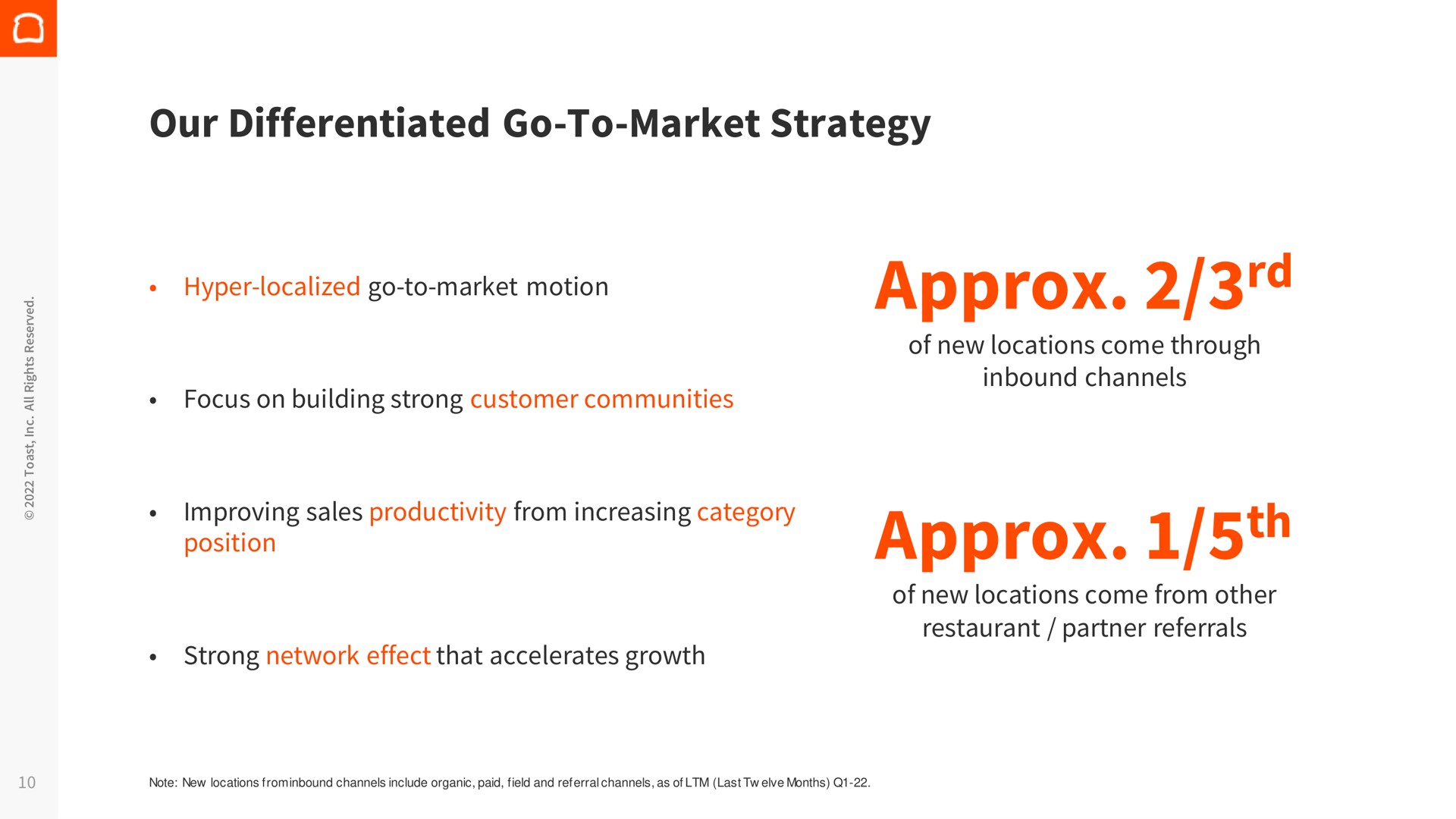 our differentiated go to market strategy | Toast