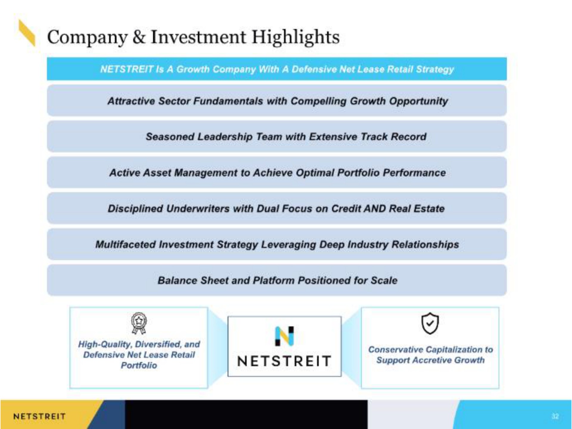 company investment highlights bias | Netstreit