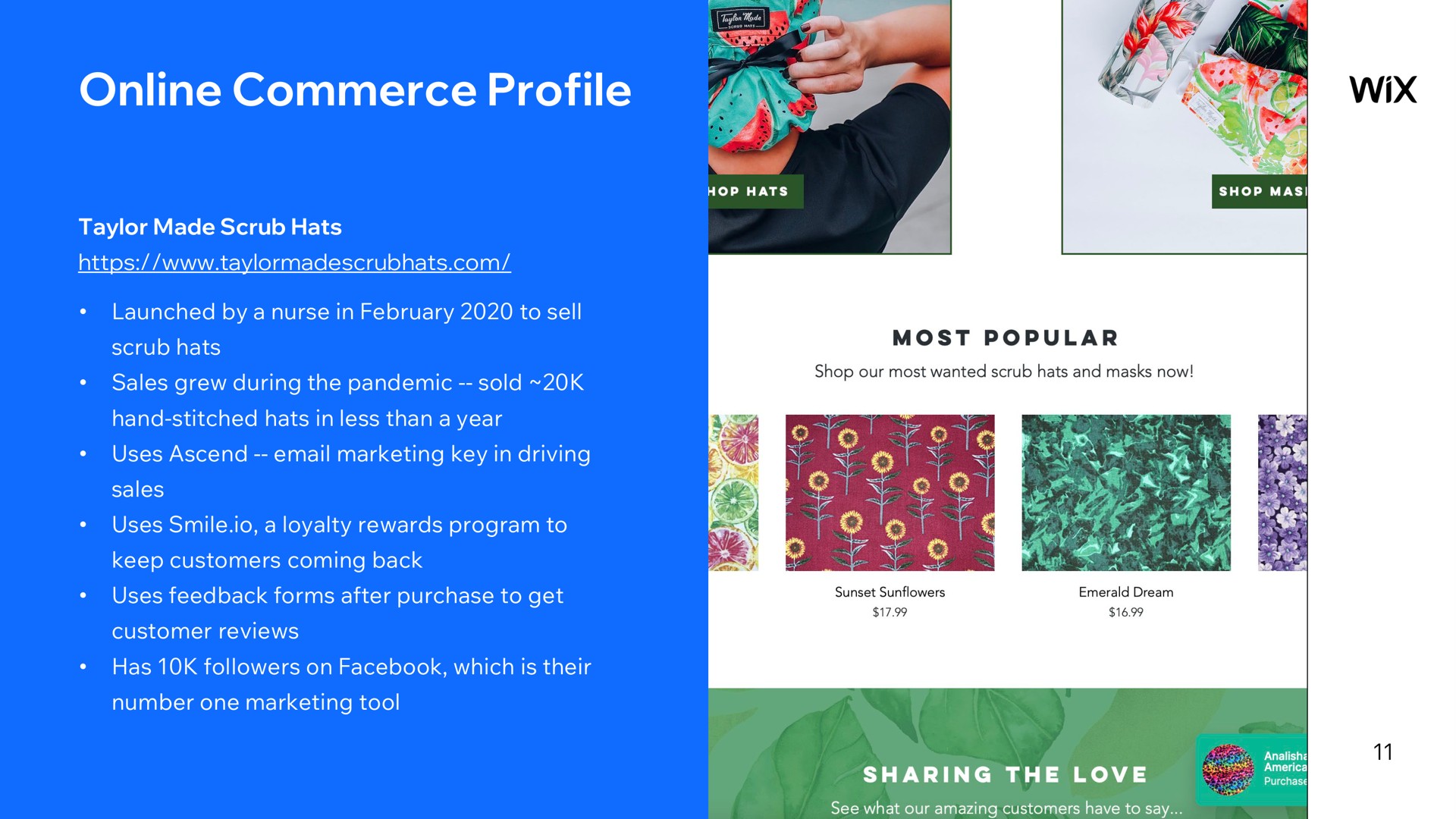 commerce profile | Wix
