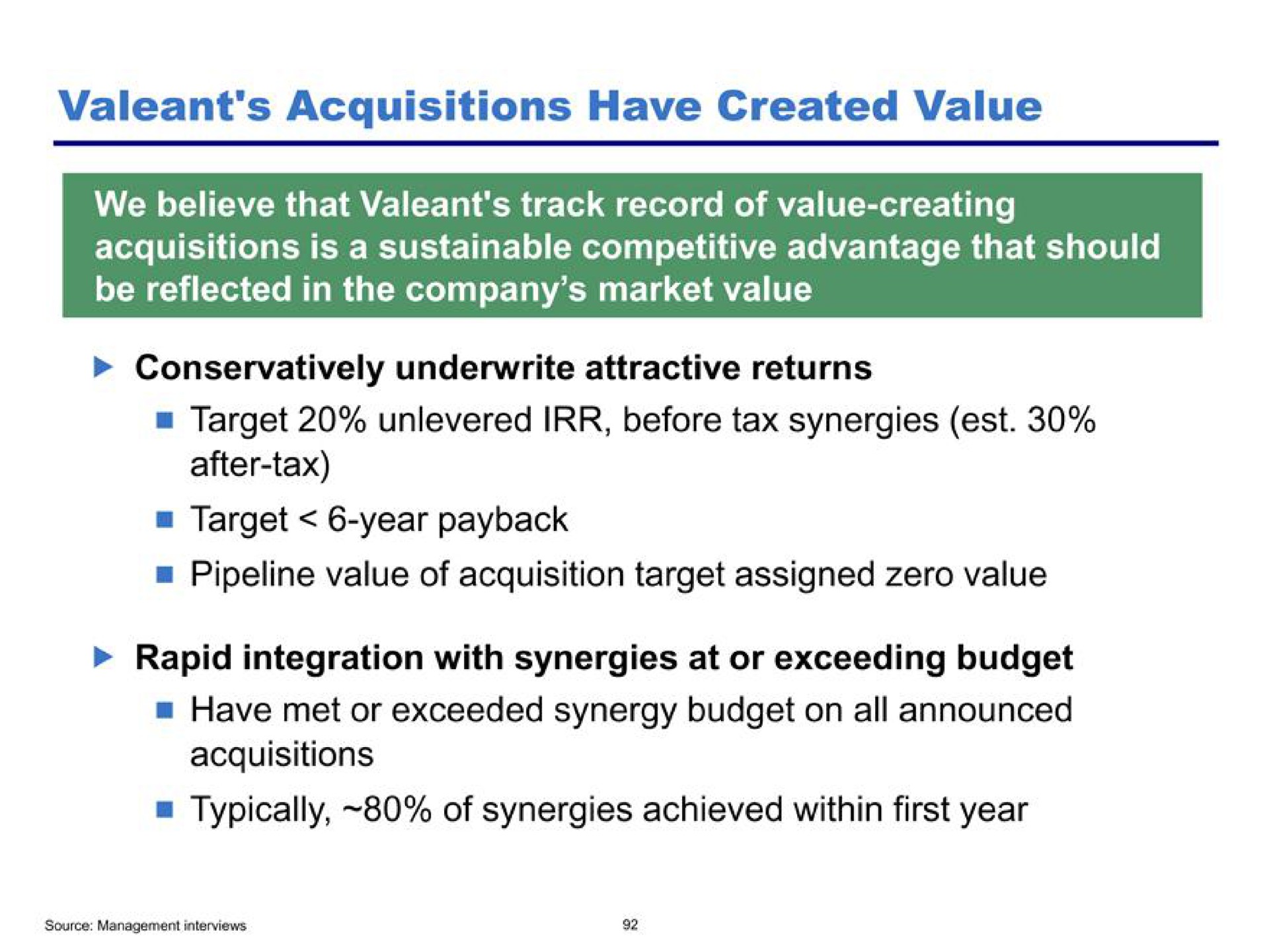 acquisitions have created value | Pershing Square