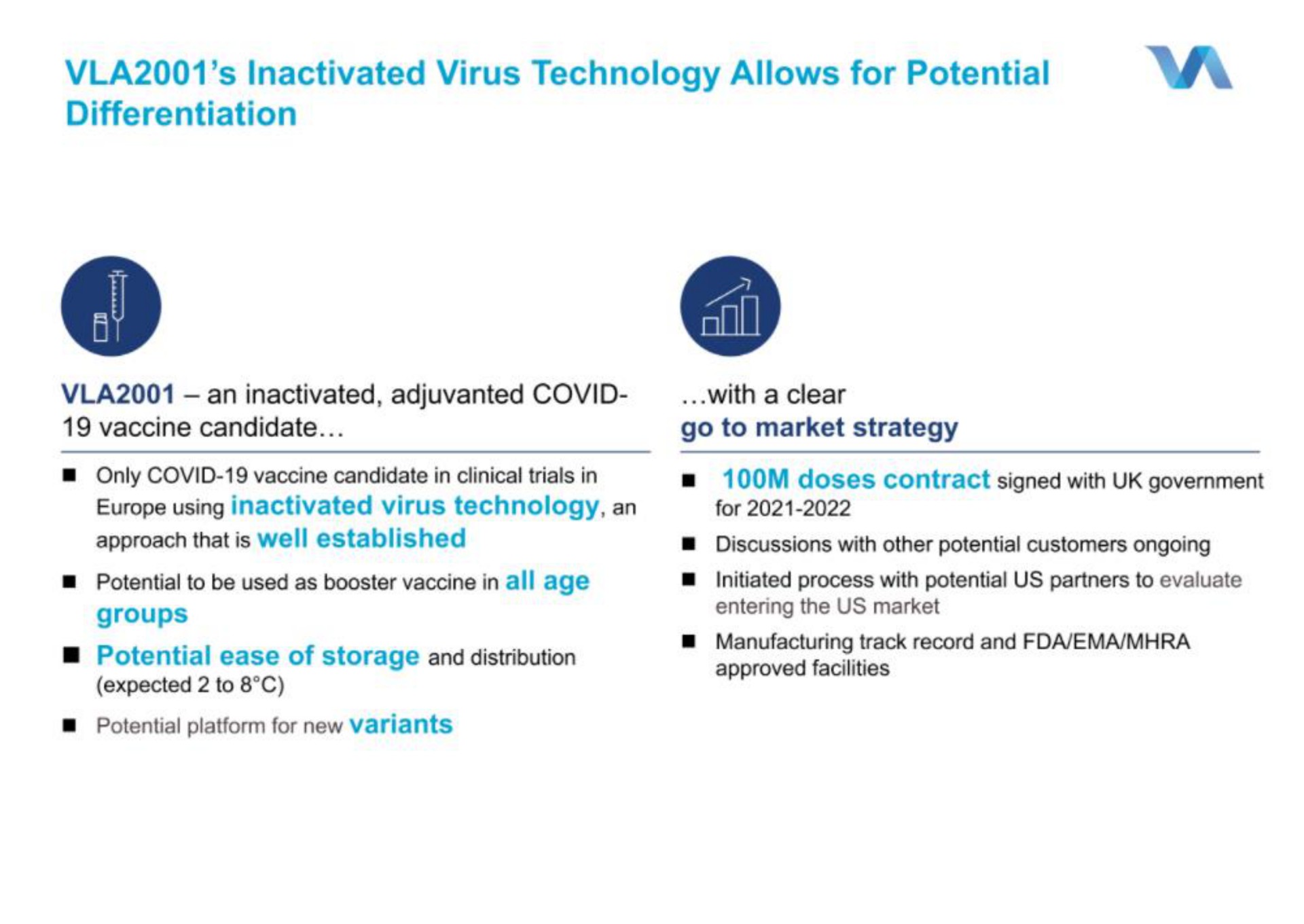 inactivated virus technology allows for potential | Valneva