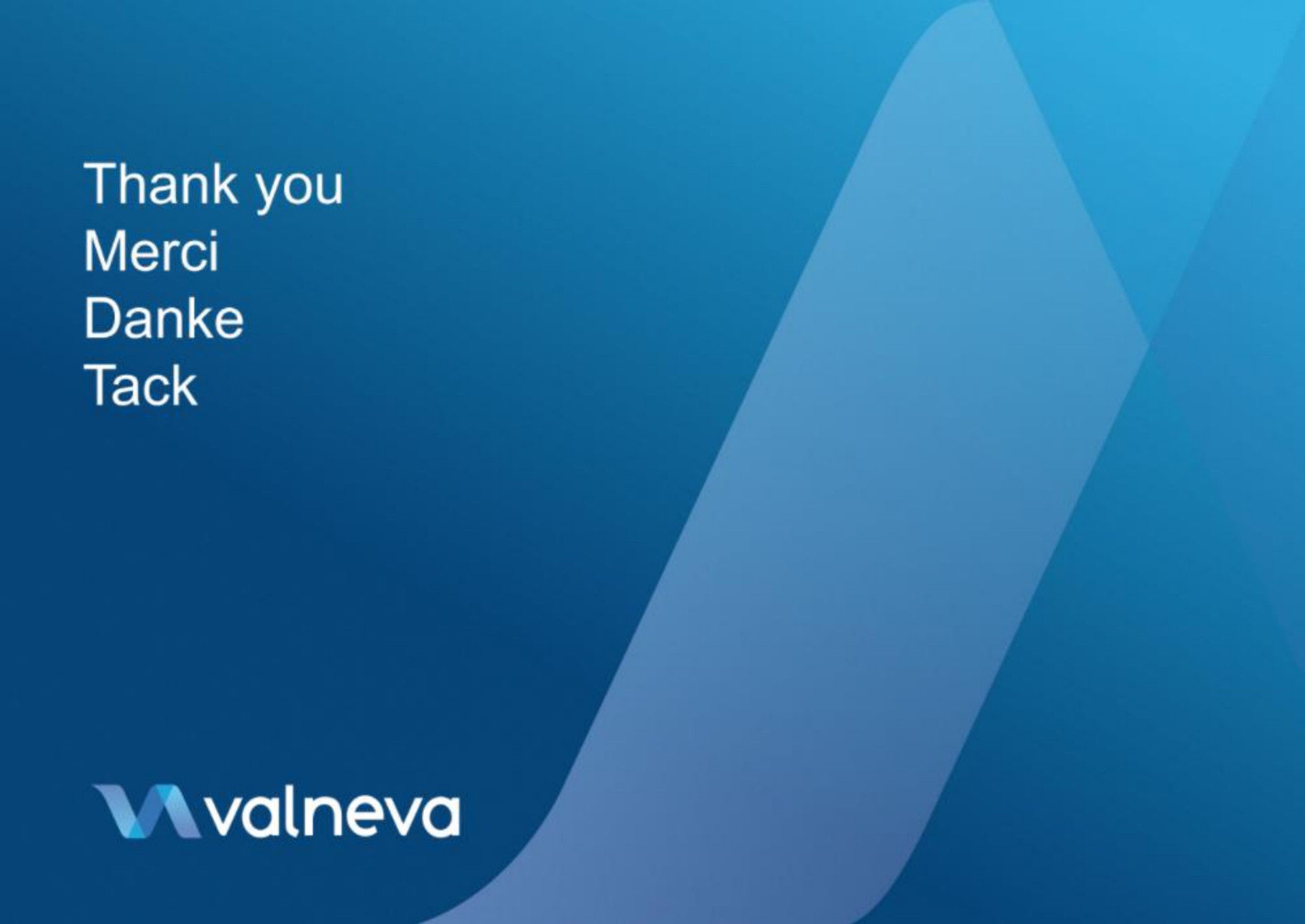 thank you tack | Valneva