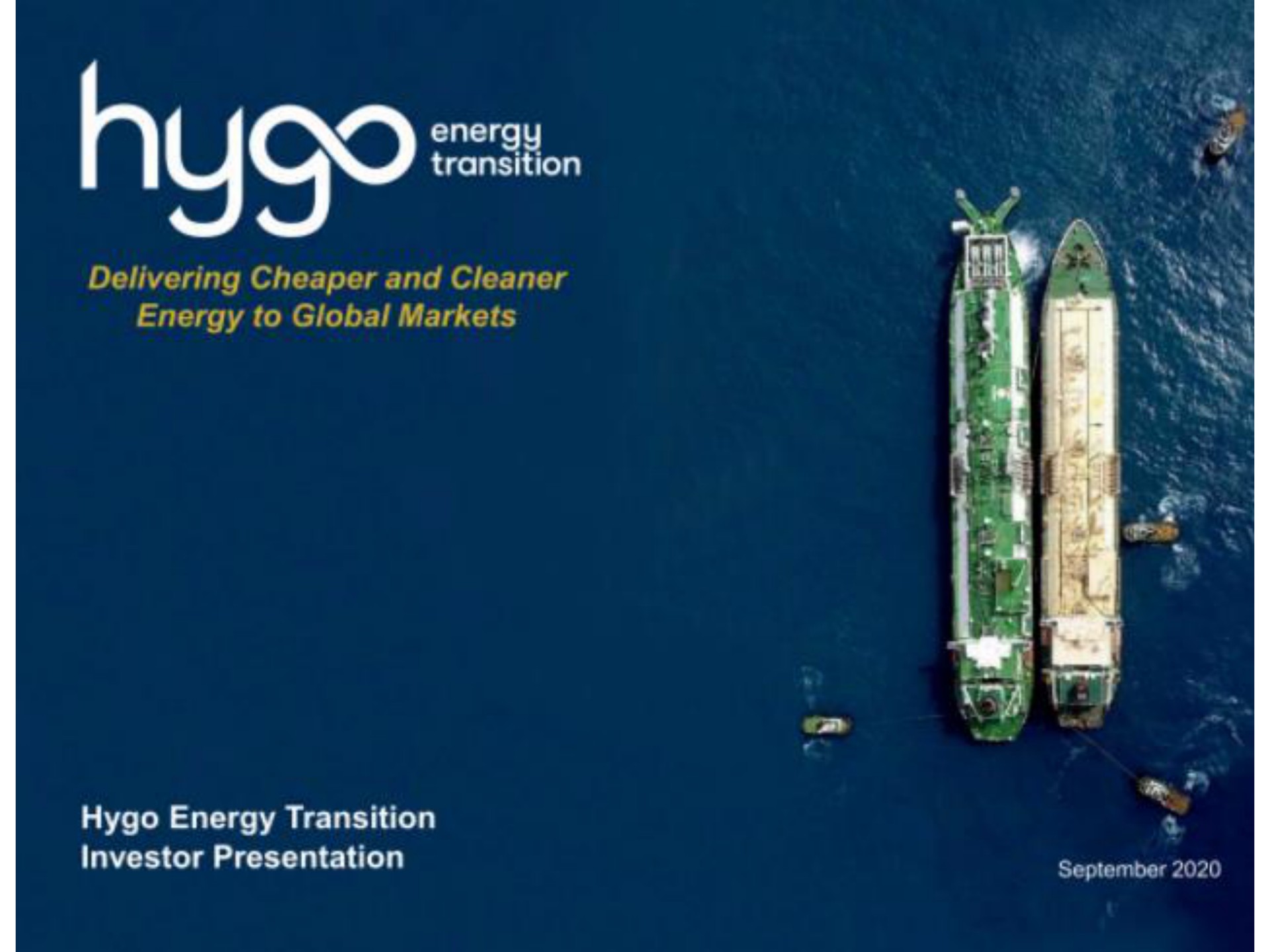 energy transition investor presentation | Hygo Energy
