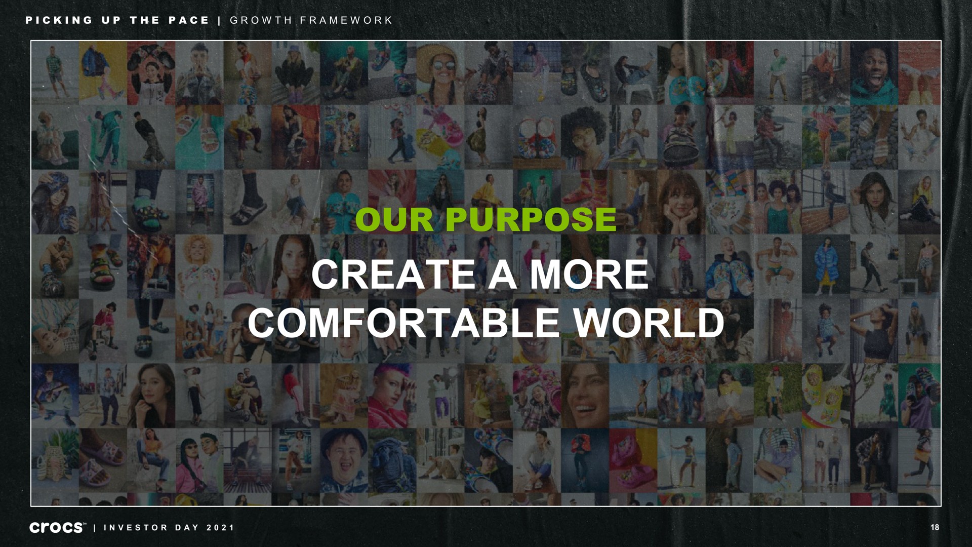 our purpose create a more comfortable world | Crocs