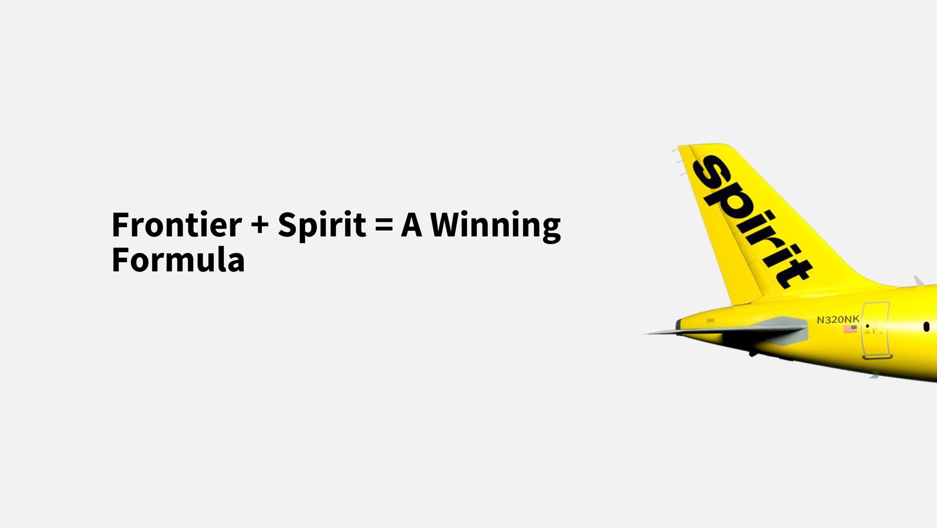 frontier spirit a winning formula | Spirit