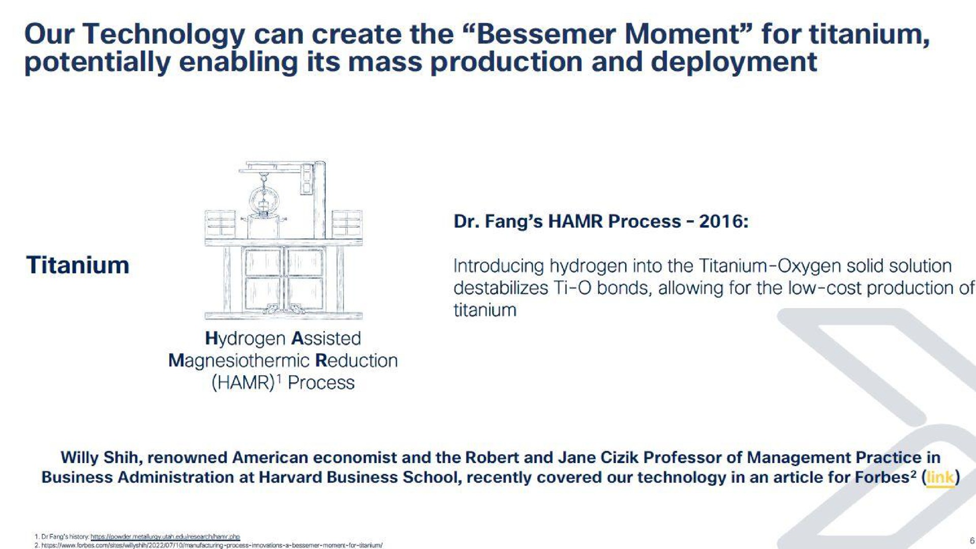 our technology can create the bessemer moment for titanium potentially enabling its mass production and deployment | IperionX