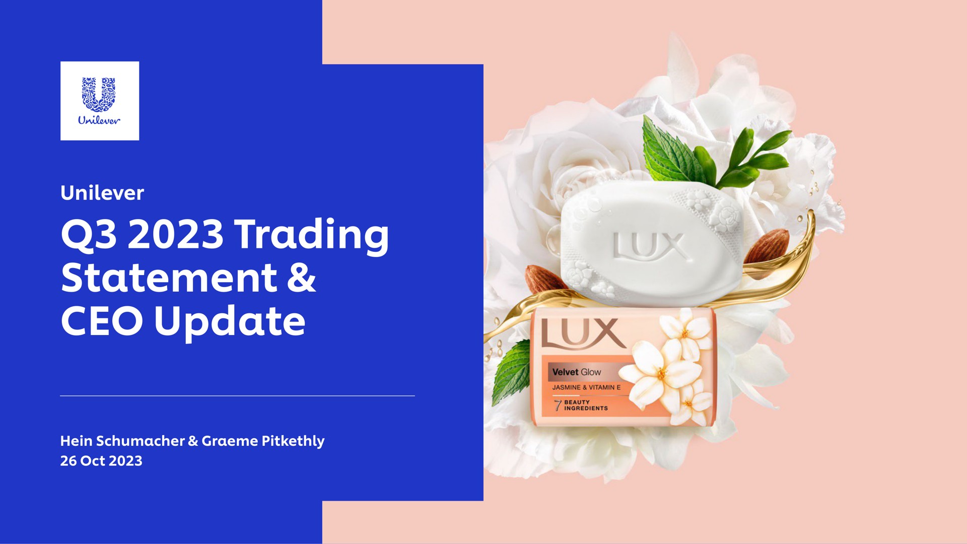trading statement update a | Unilever