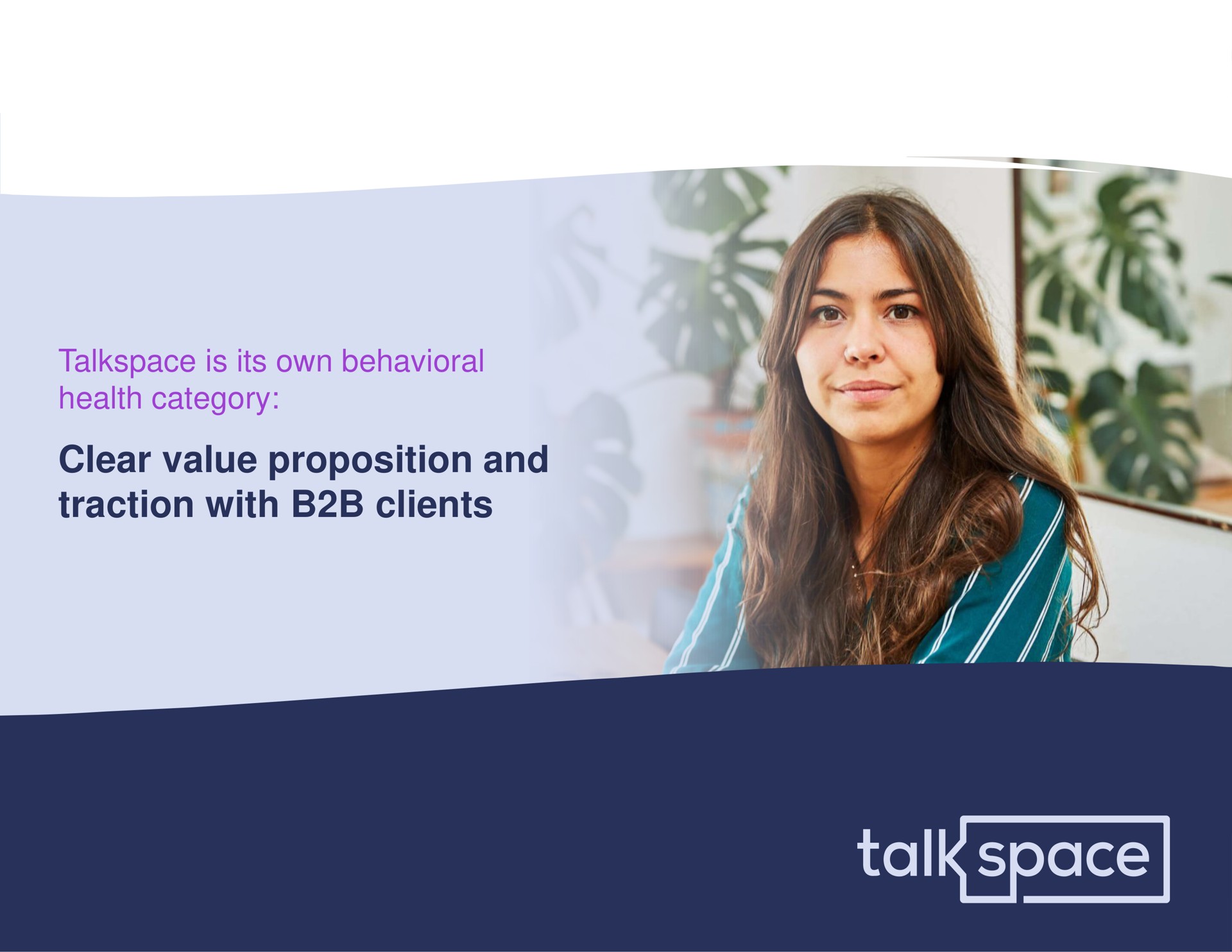 clear value proposition and traction with clients talk | Talkspace