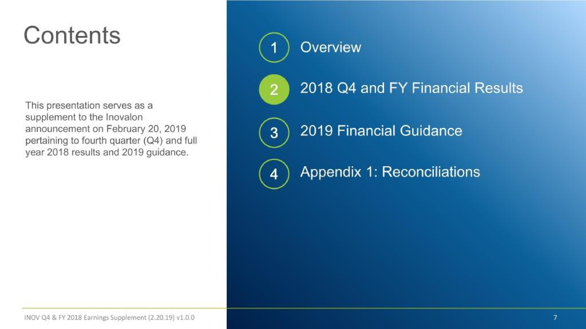 contents overview and financial results financial guidance on accrue | Inovalon