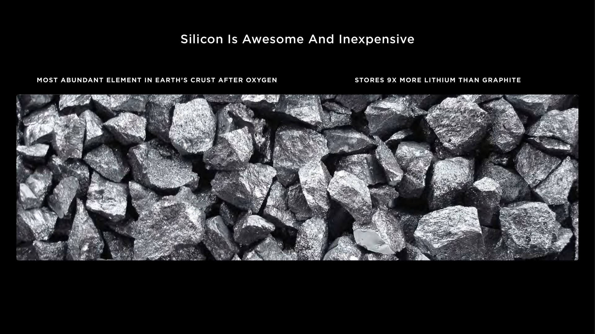 silicon is awesome and inexpensive | Tesla
