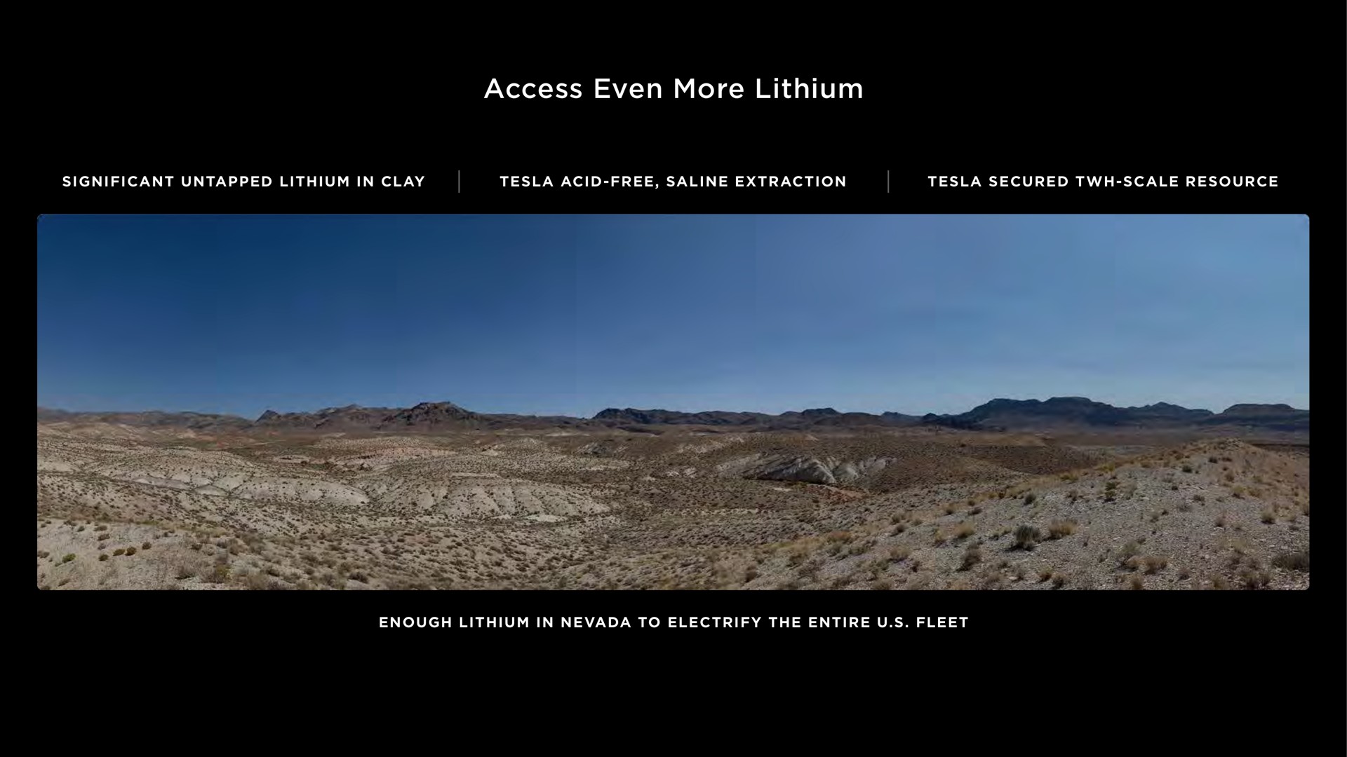 access even more lithium | Tesla